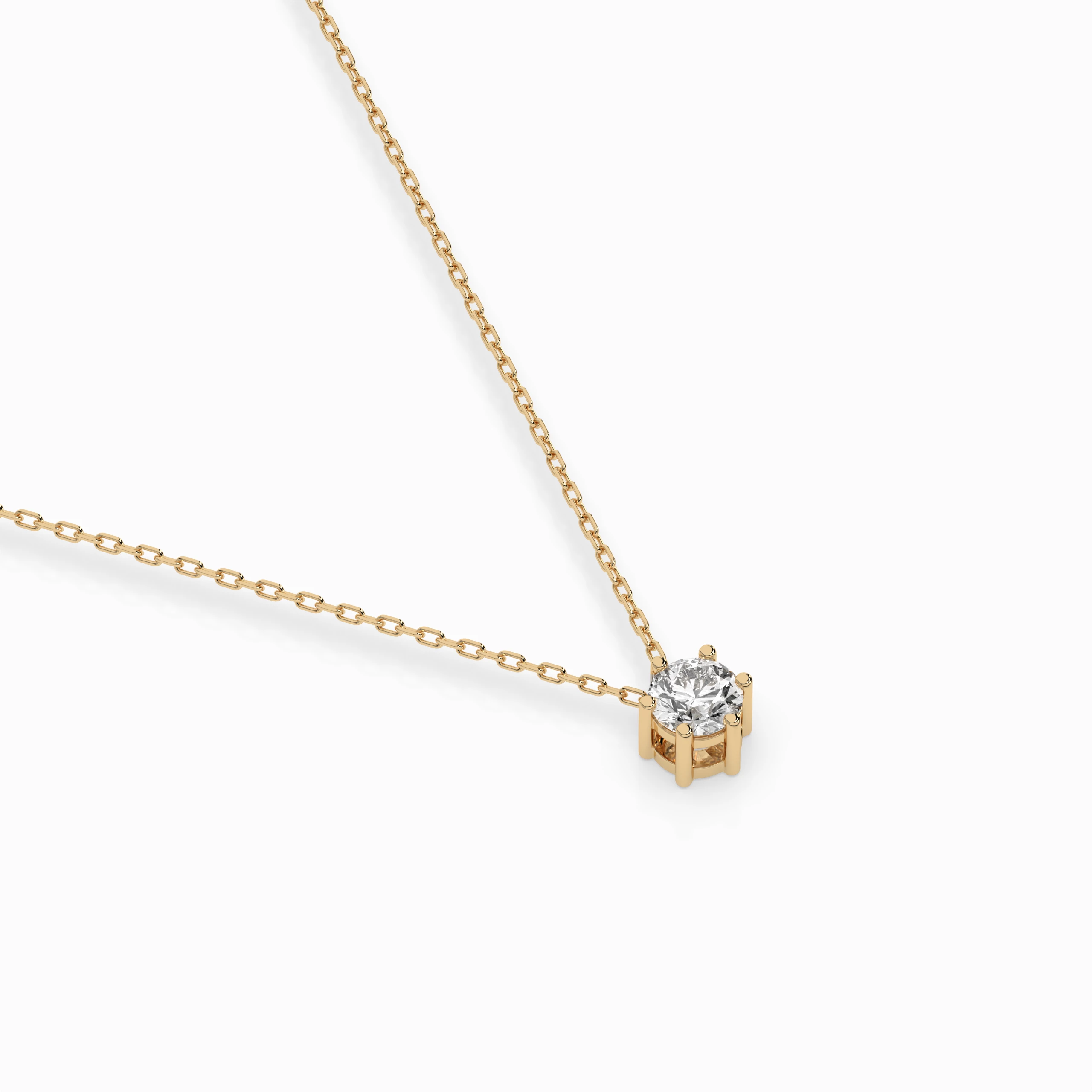 Collier Éclipse Céleste Solitaire ronde 0,15 ct · 3,4 mm — vue 6