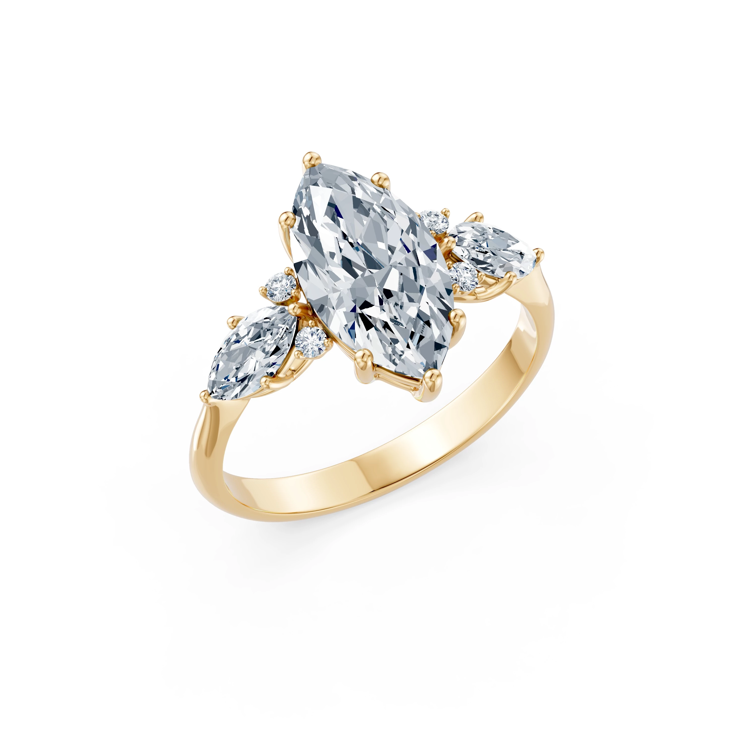 Bague Rêverie Lumineuse Solitaire Éternité marquise 2 ct · 2,0 mm — vue 4