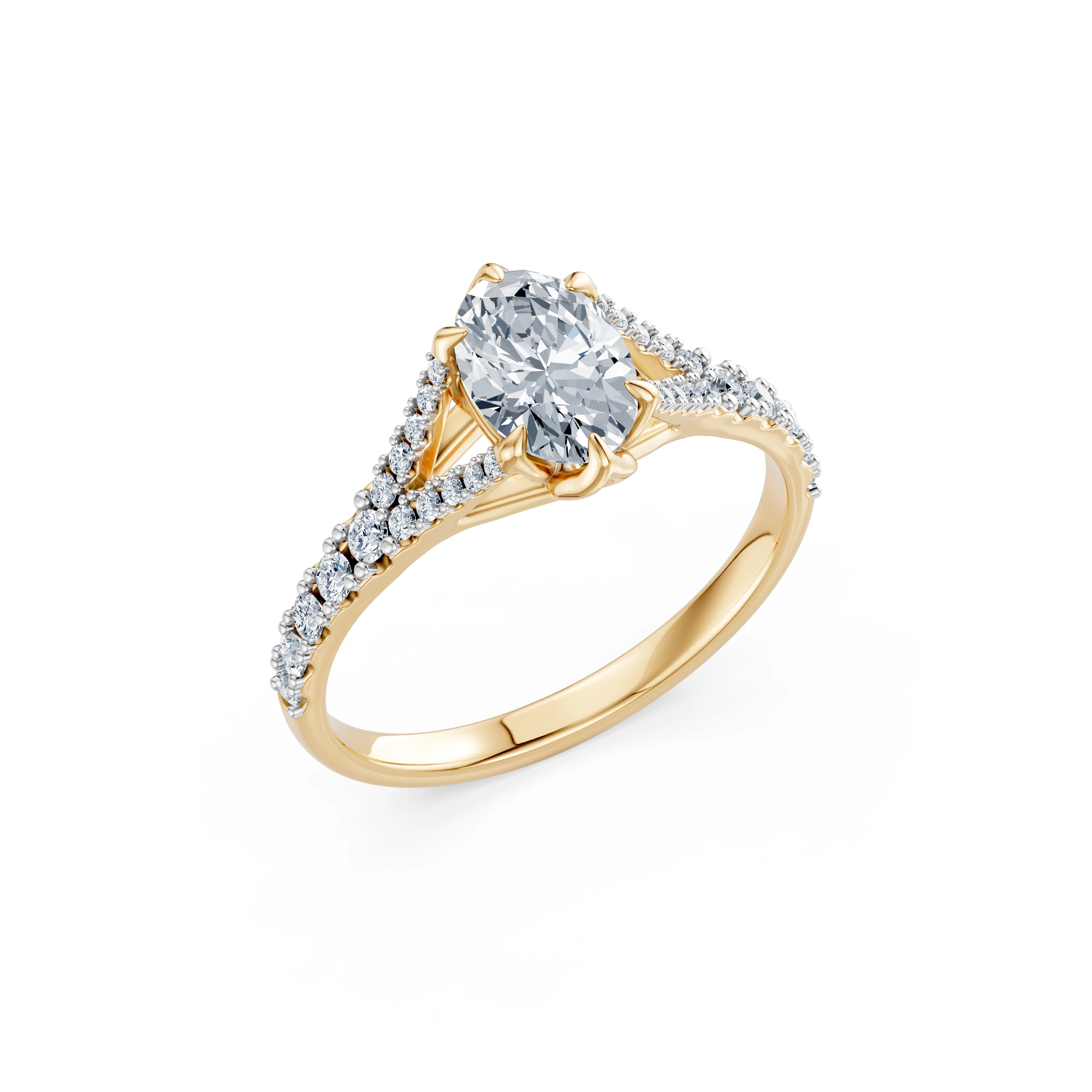 Bague Tendresse Divine Solitaire Éternité ovale 1 ct — vue 4