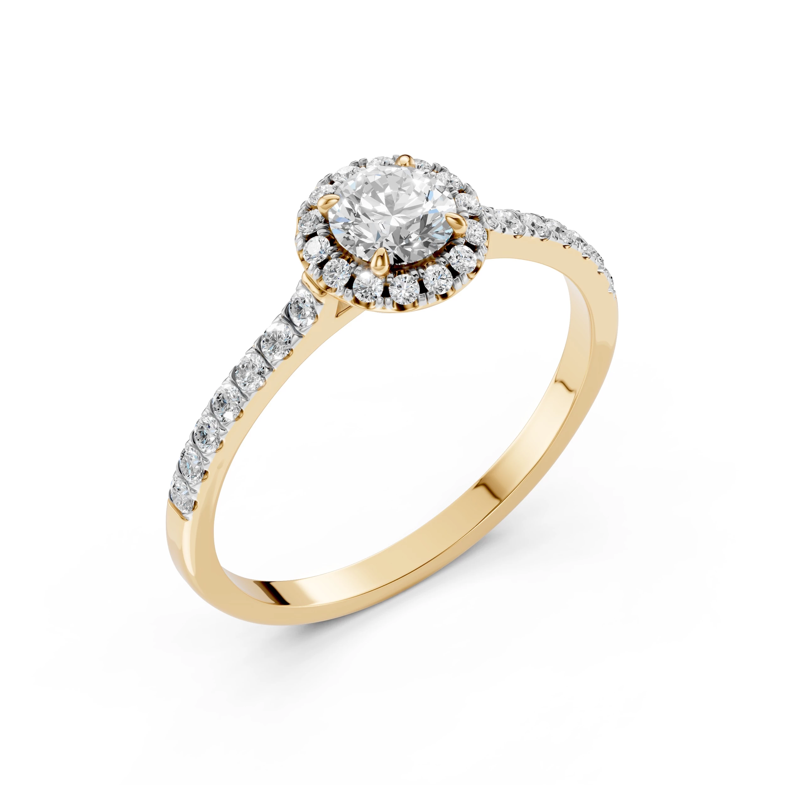 Bague Tendresse Infinie Solitaire Éternité ronde 0,5 ct · 5,1 mm — vue 4