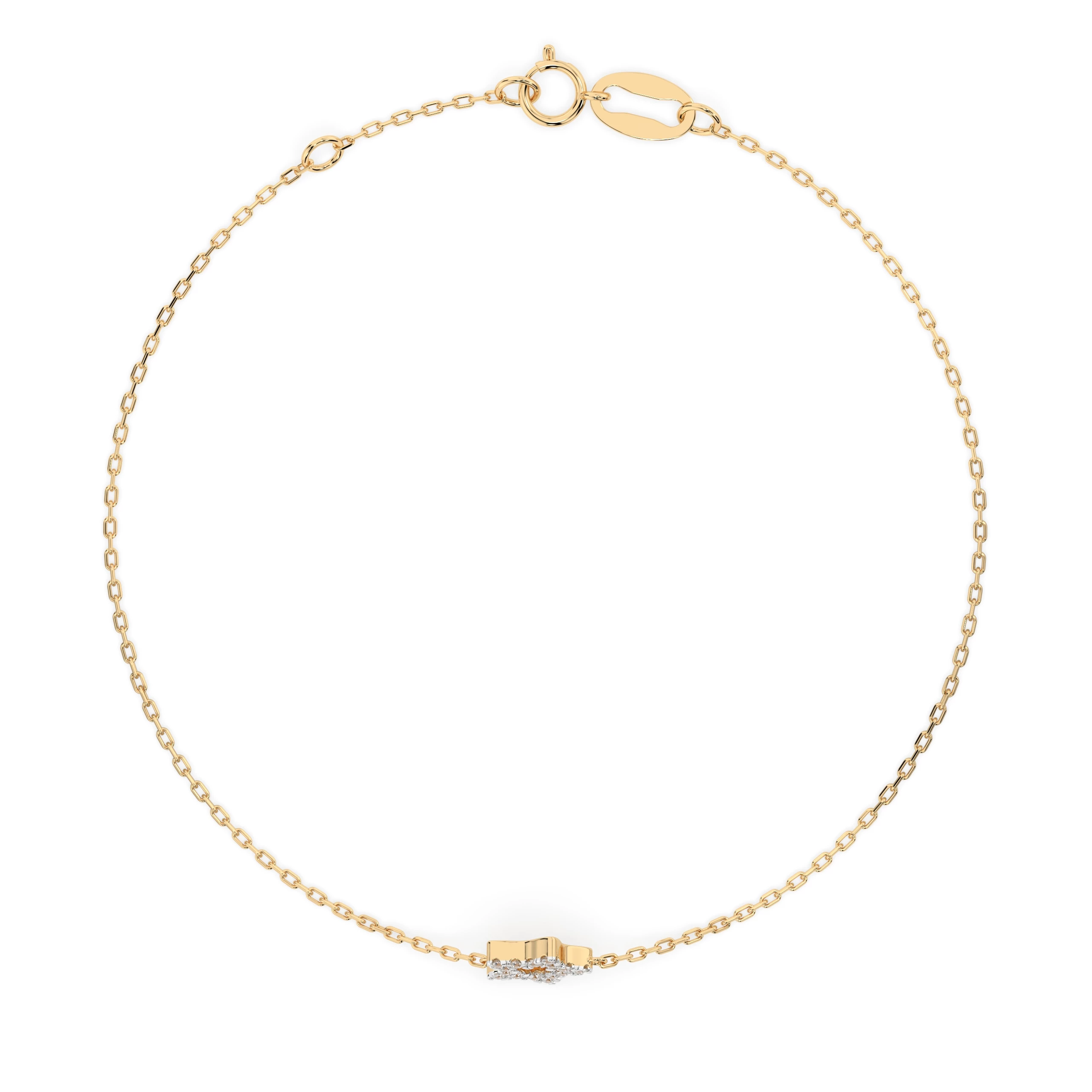 Bracelet Ombre Secrète Minimalisme ronde 0,08 ct — vue 5