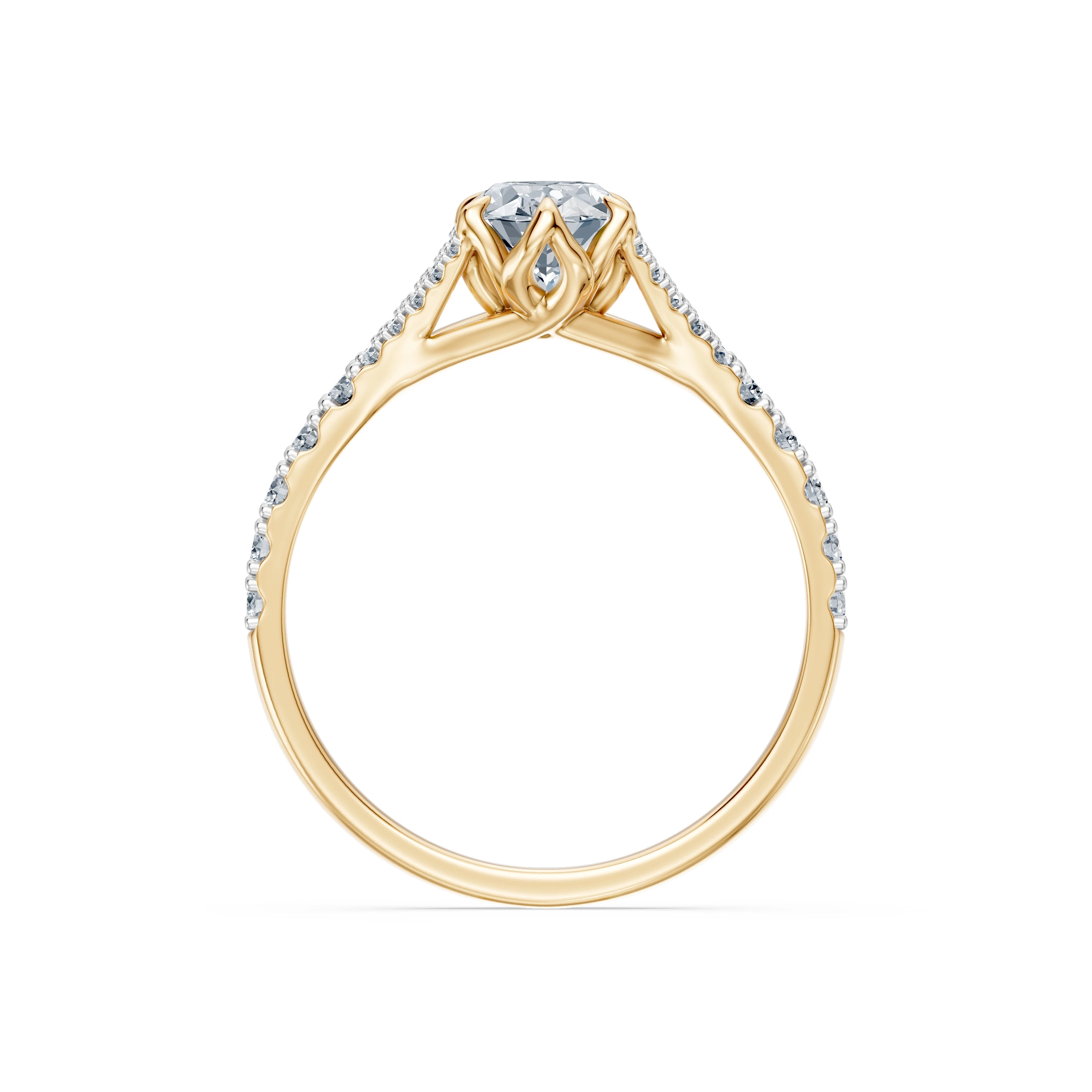 Bague Tendresse Divine Solitaire Éternité ovale 1 ct — vue 5