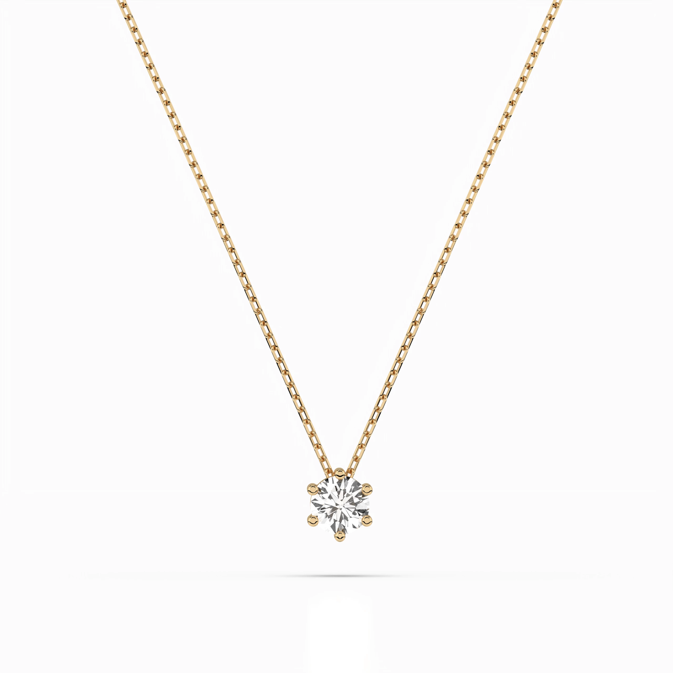 Collier Éclipse Céleste Solitaire ronde 0,15 ct · 3,4 mm — vue 4