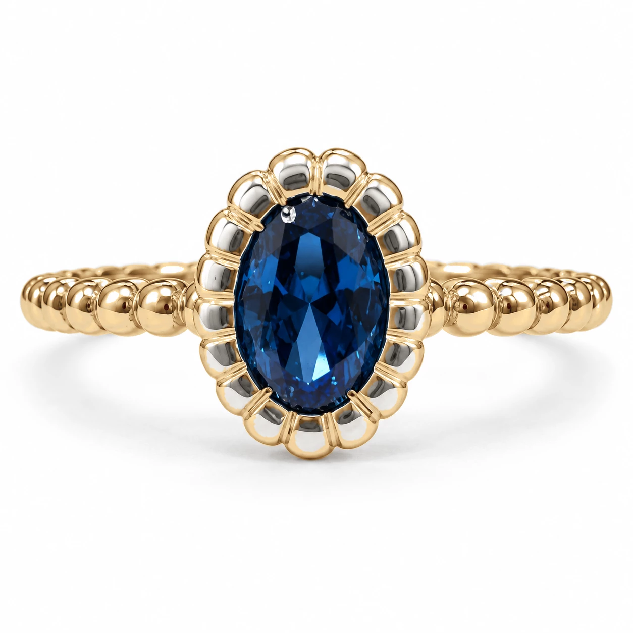 Bague Astre Impérial Pierre Précieuse ovale 0,56 ct — vue 9
