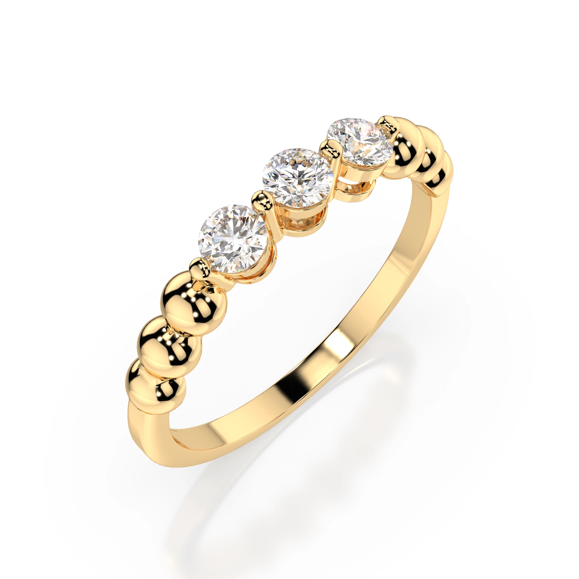 Bague Le Baiser des Étoiles Éternité ronde 0,39 ct — vue 4