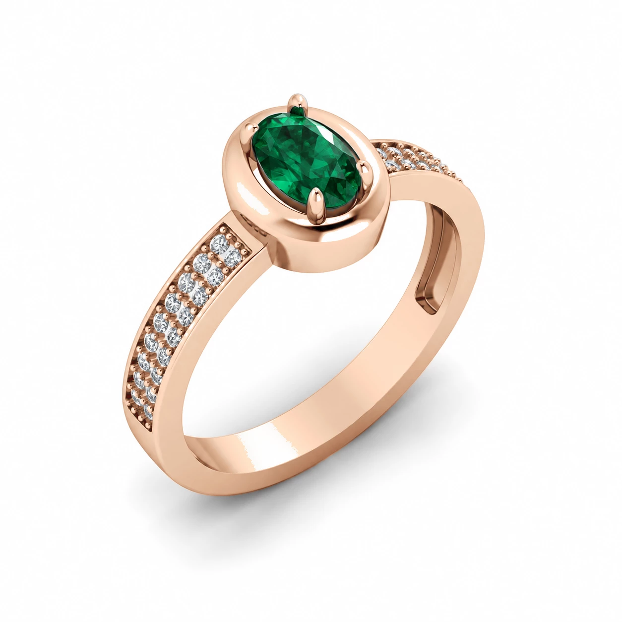 Bague Grandeur Illustre Pierre Précieuse ovale 0,42 ct — vue 1