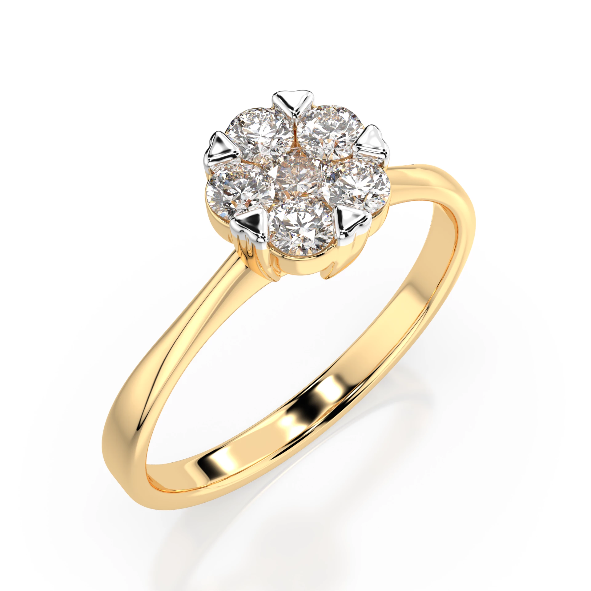 Bague Astre Royal Illusion ronde 0,1 ct — vue 4