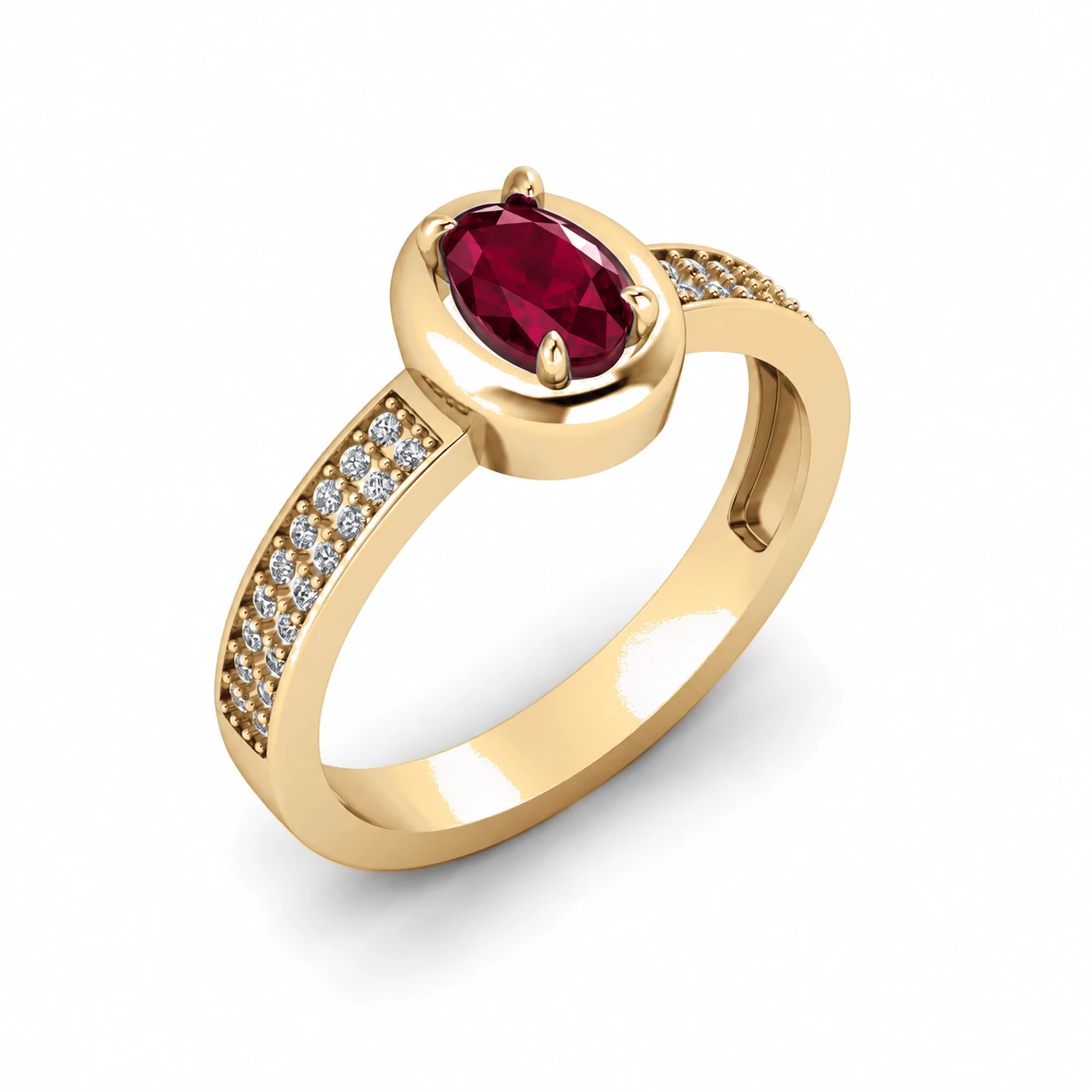 Bague Amour Lumineux Pierre Précieuse ovale 0,63 ct — vue 7