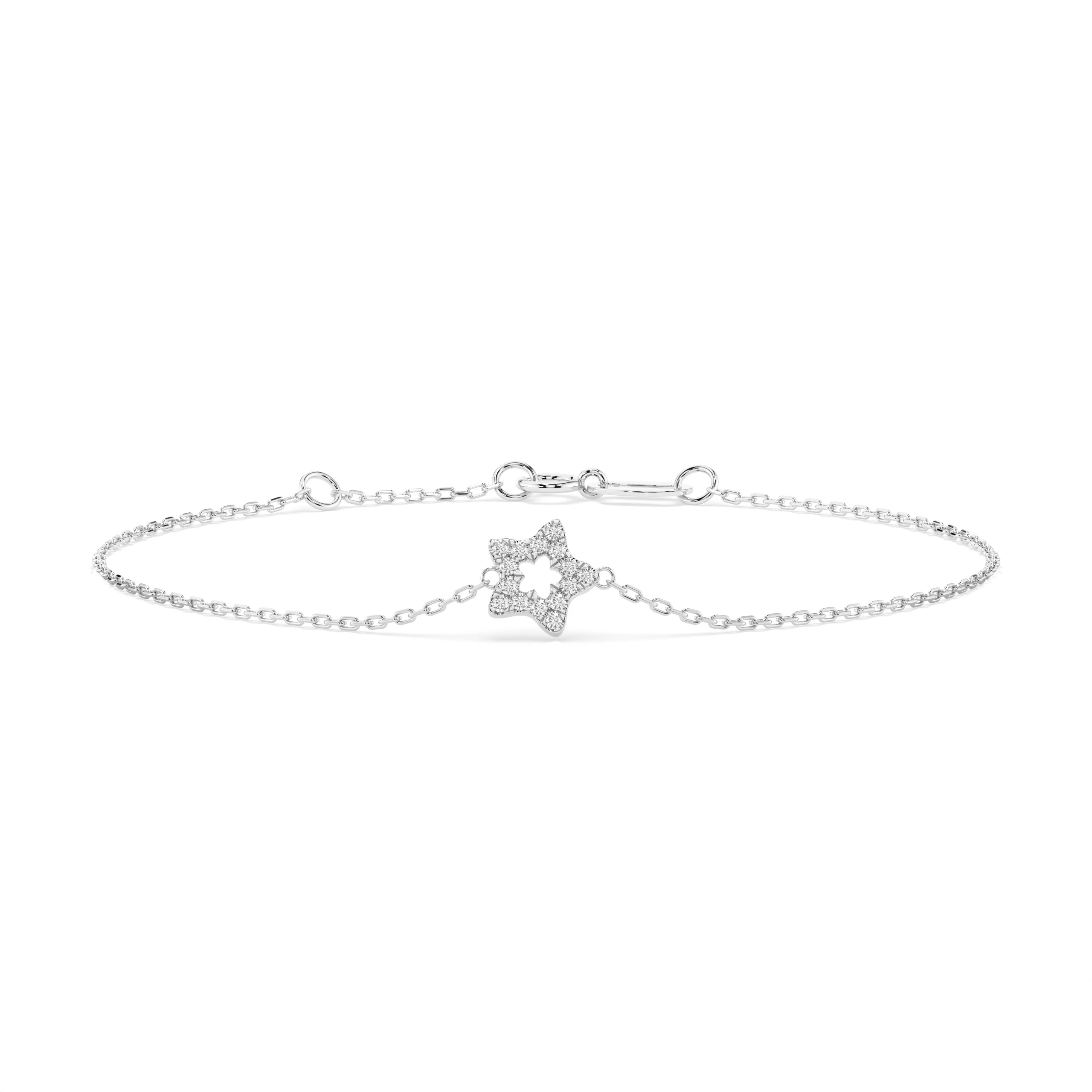 Bracelet Ombre Secrète Minimalisme ronde 0,08 ct — vue 1