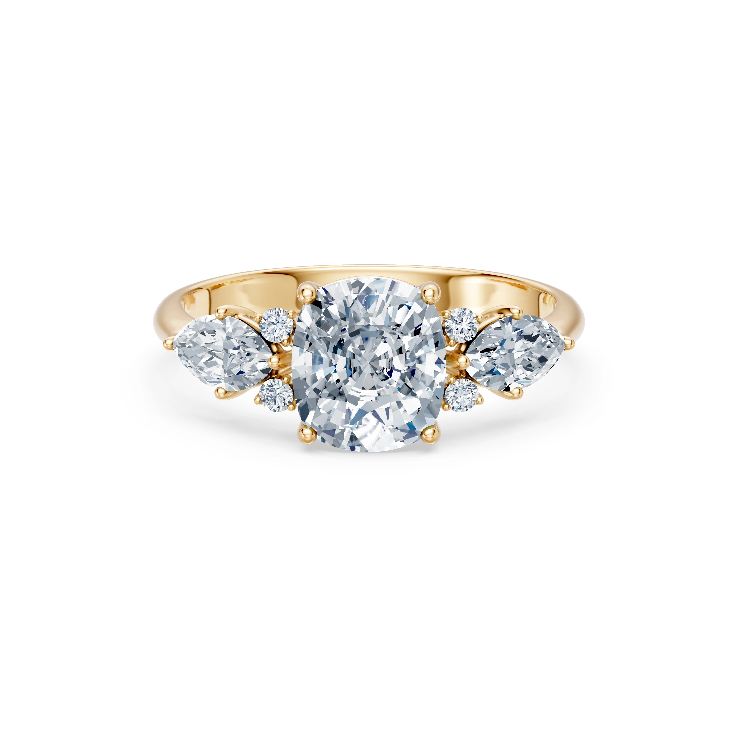 Bague Idylle Précieuse Solitaire Éternité coussin 2 ct · 2,0 mm — vue 6