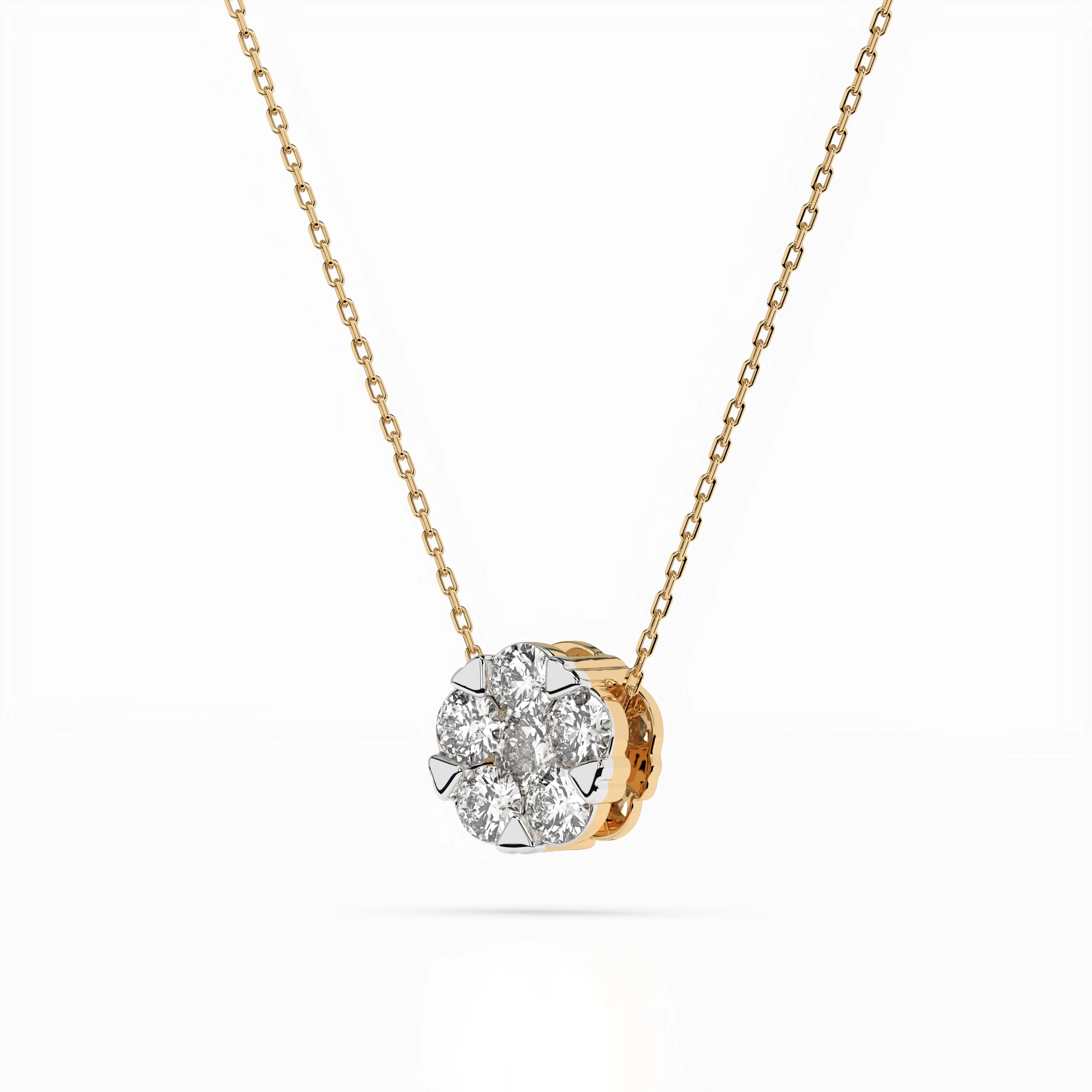 Collier Zénith Lumineux Illusion ronde 0,15 ct — vue 5