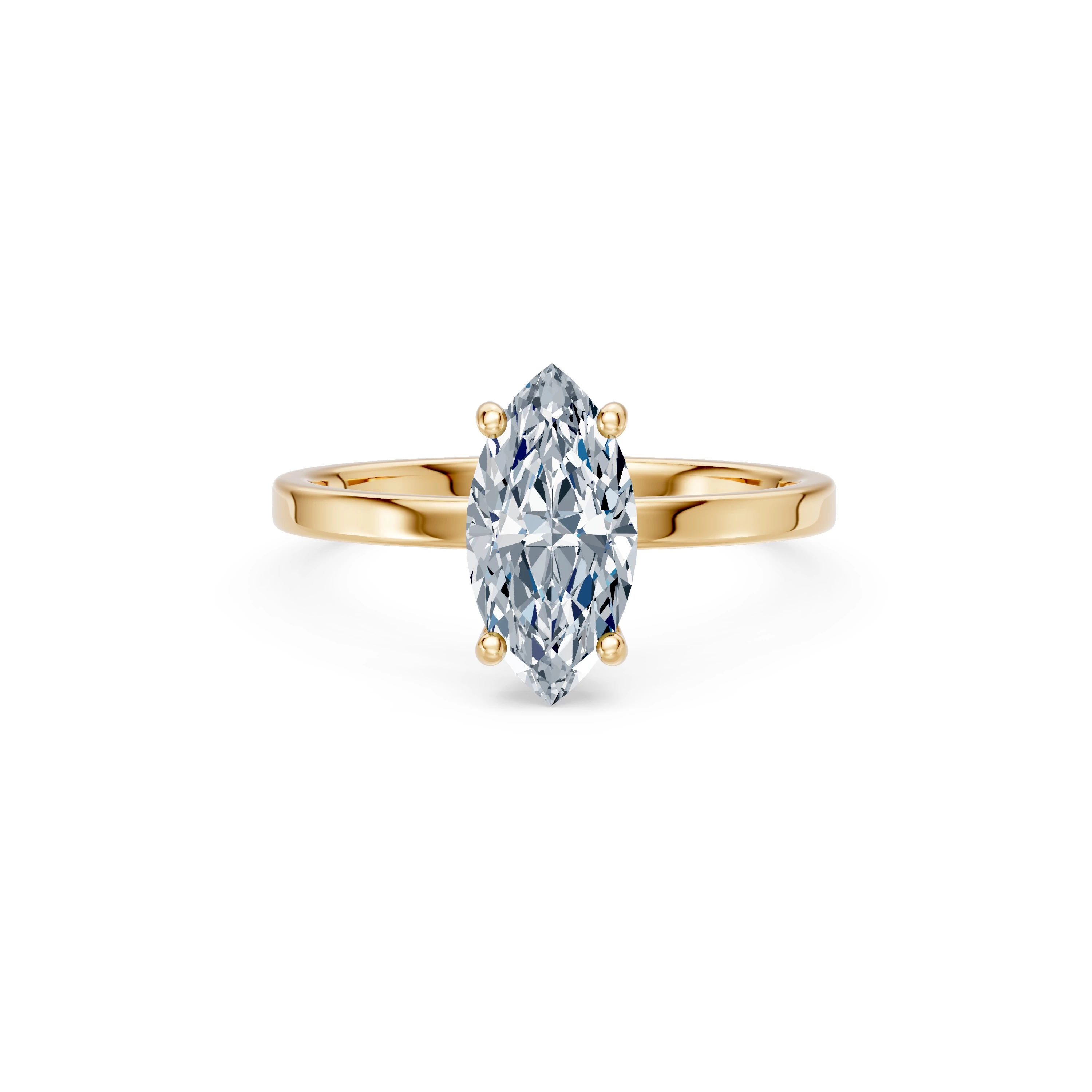Bague Élégance Suprême Solitaire marquise 1,5 ct · 1,5 mm — vue 6