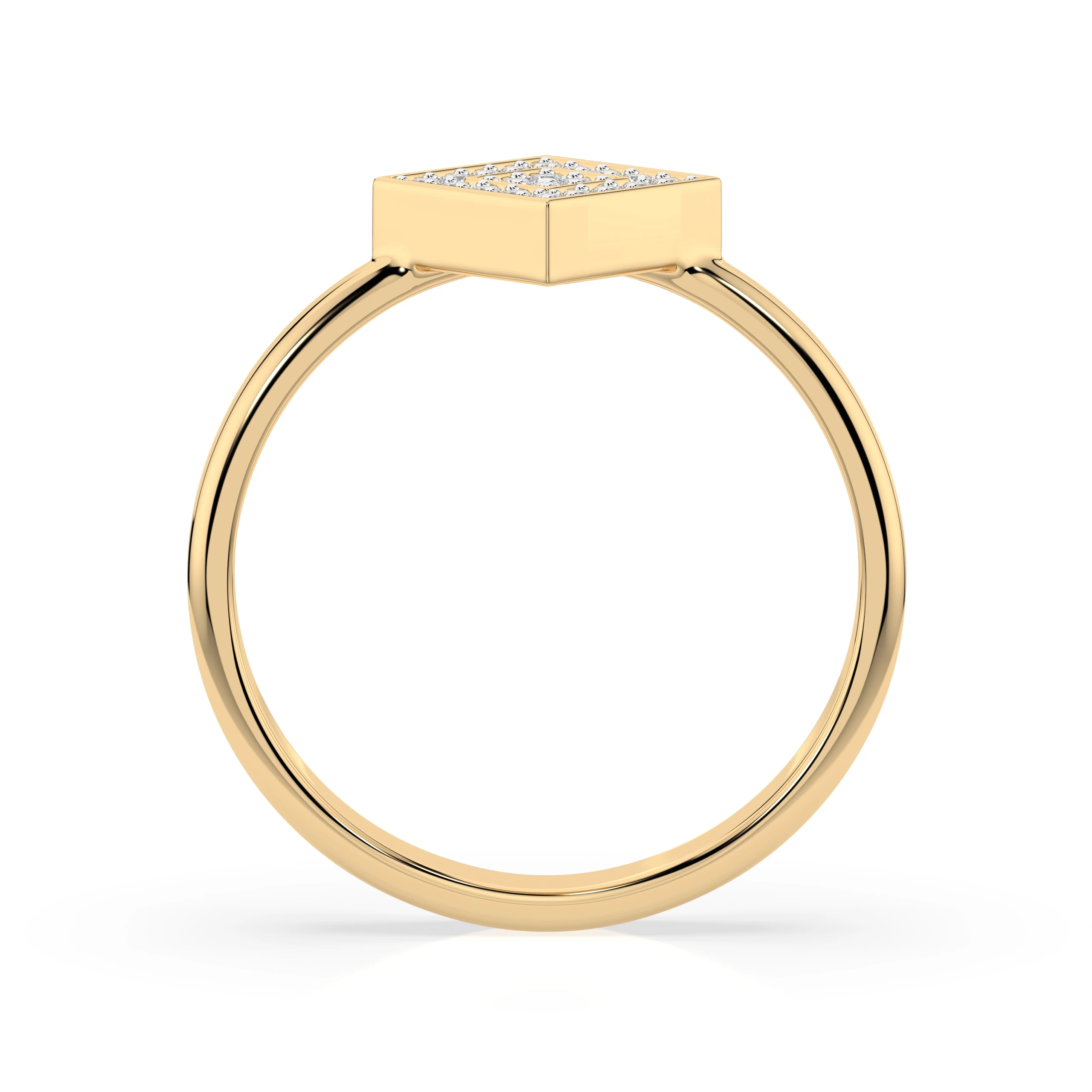 Bague Éclipse Cristalline Illusion ronde 0,1 ct — vue 5