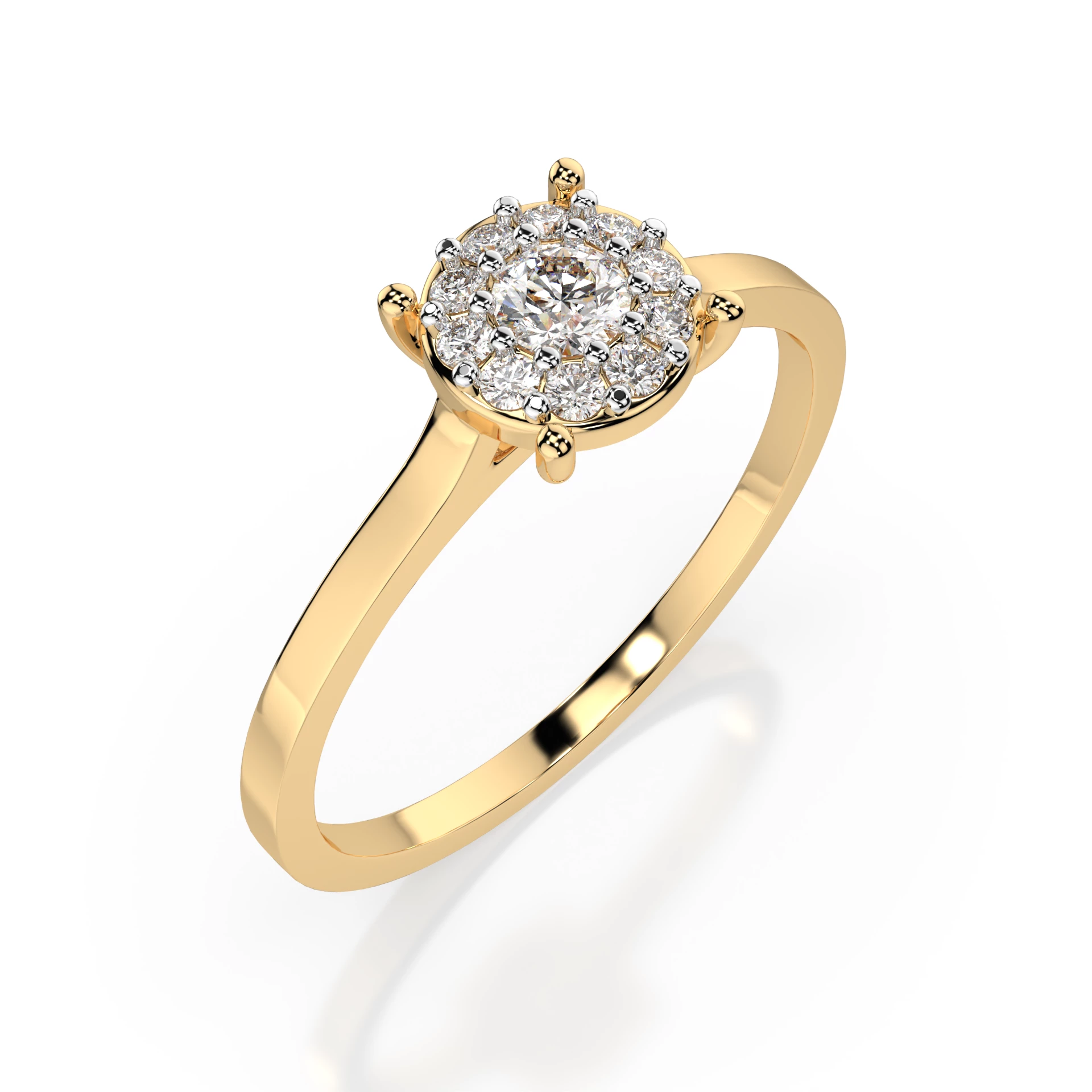 Bague Promesse Royale Solitaire Éternité ronde 0,06 ct · 2,5 mm — vue 4