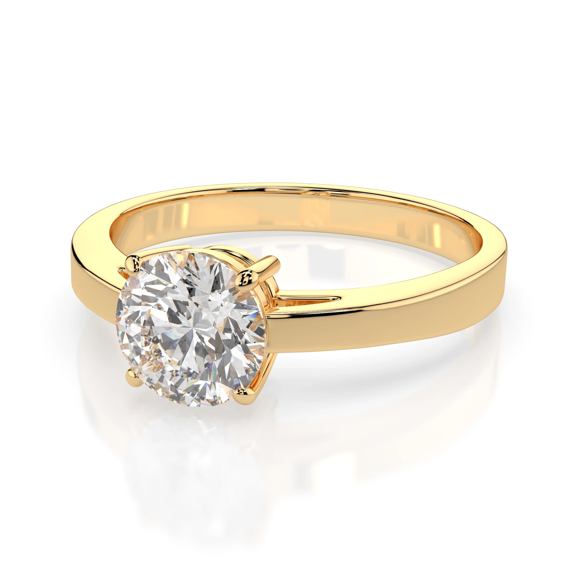 Bague Majestueuse Felindra Solitaire ronde 1 ct · 6,5 mm — vue 6