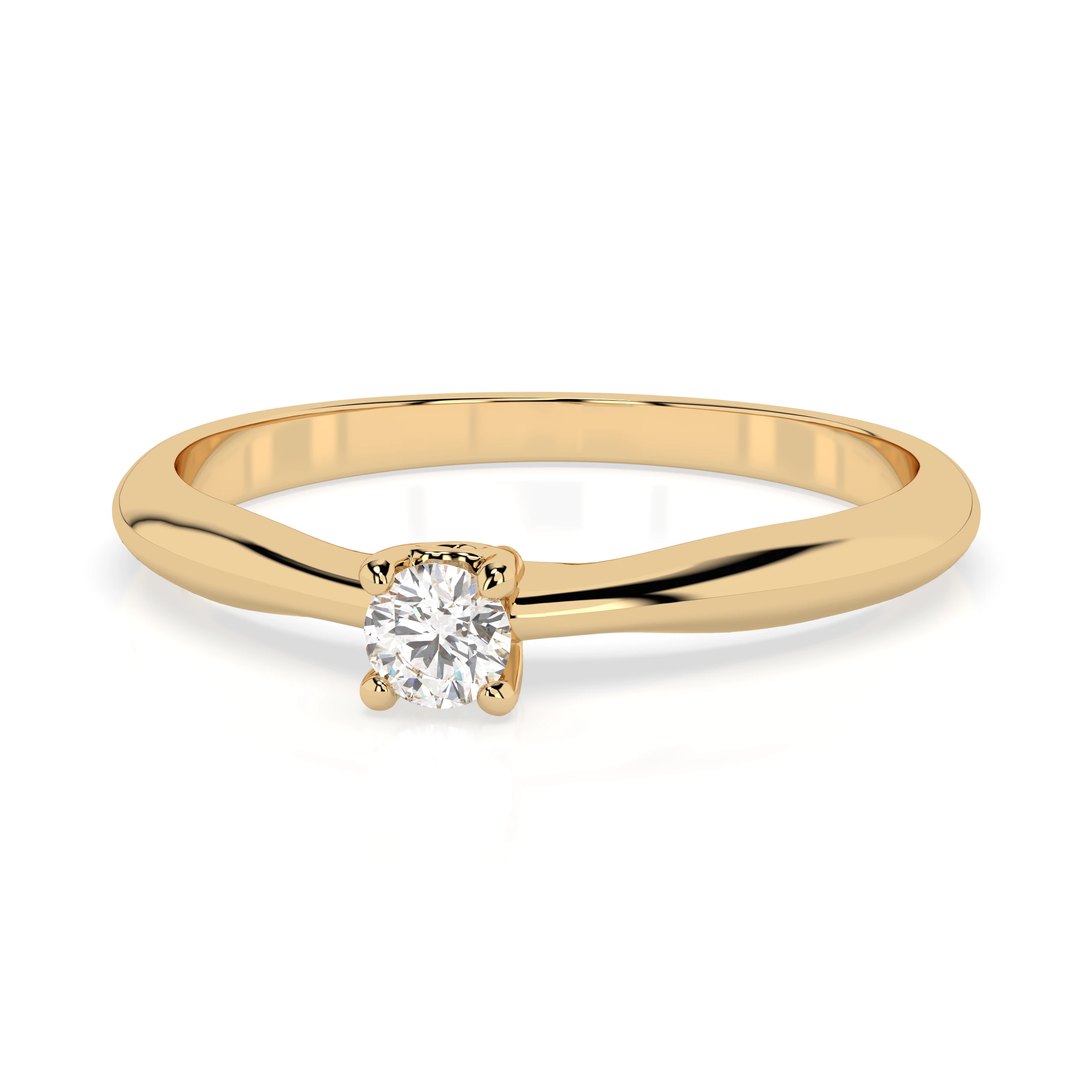 Bague Sceptre Royal Solitaire ronde 0,06 ct · 2,5 mm — vue 6