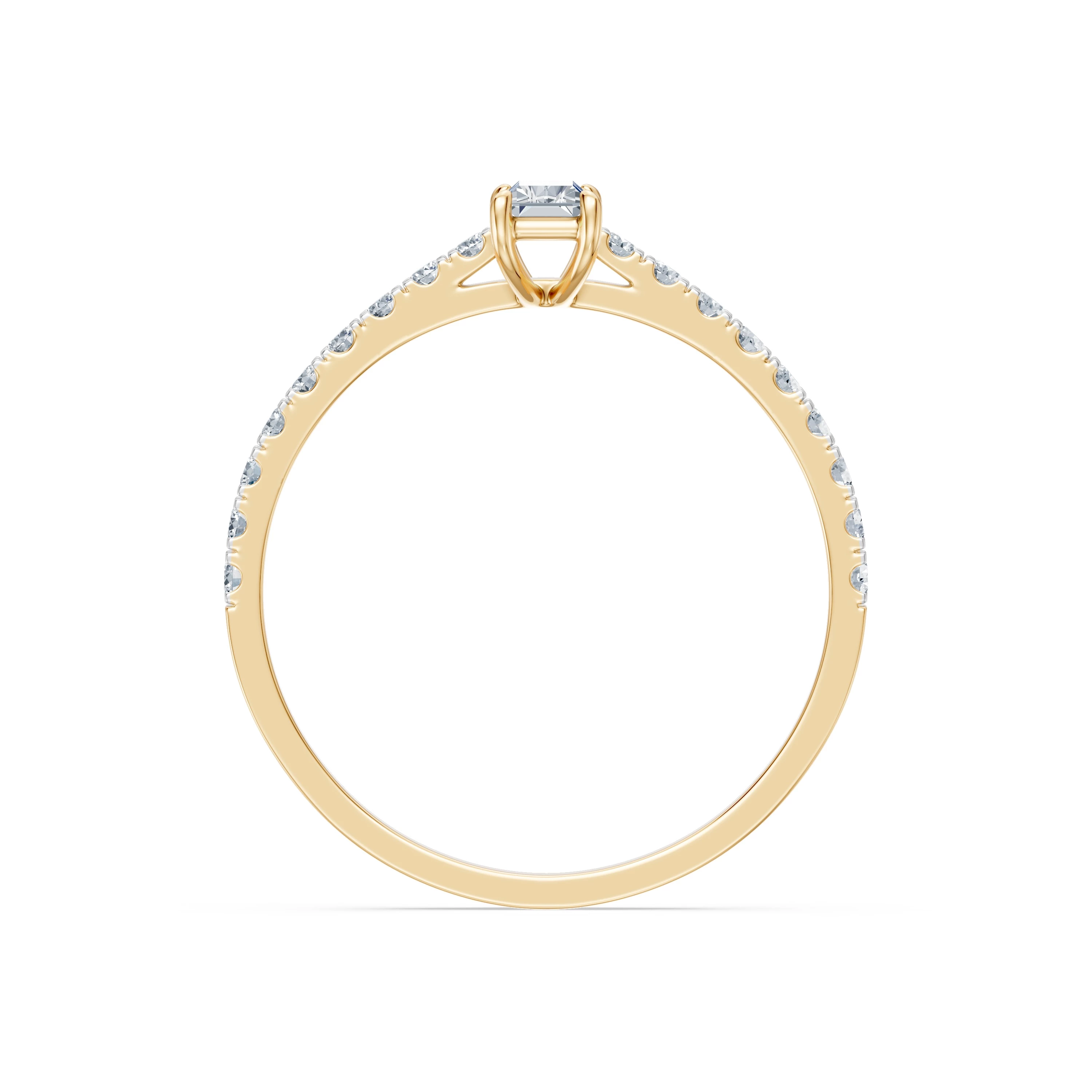 Bague Promesse Sacrée Solitaire Éternité 0,3 ct — vue 5