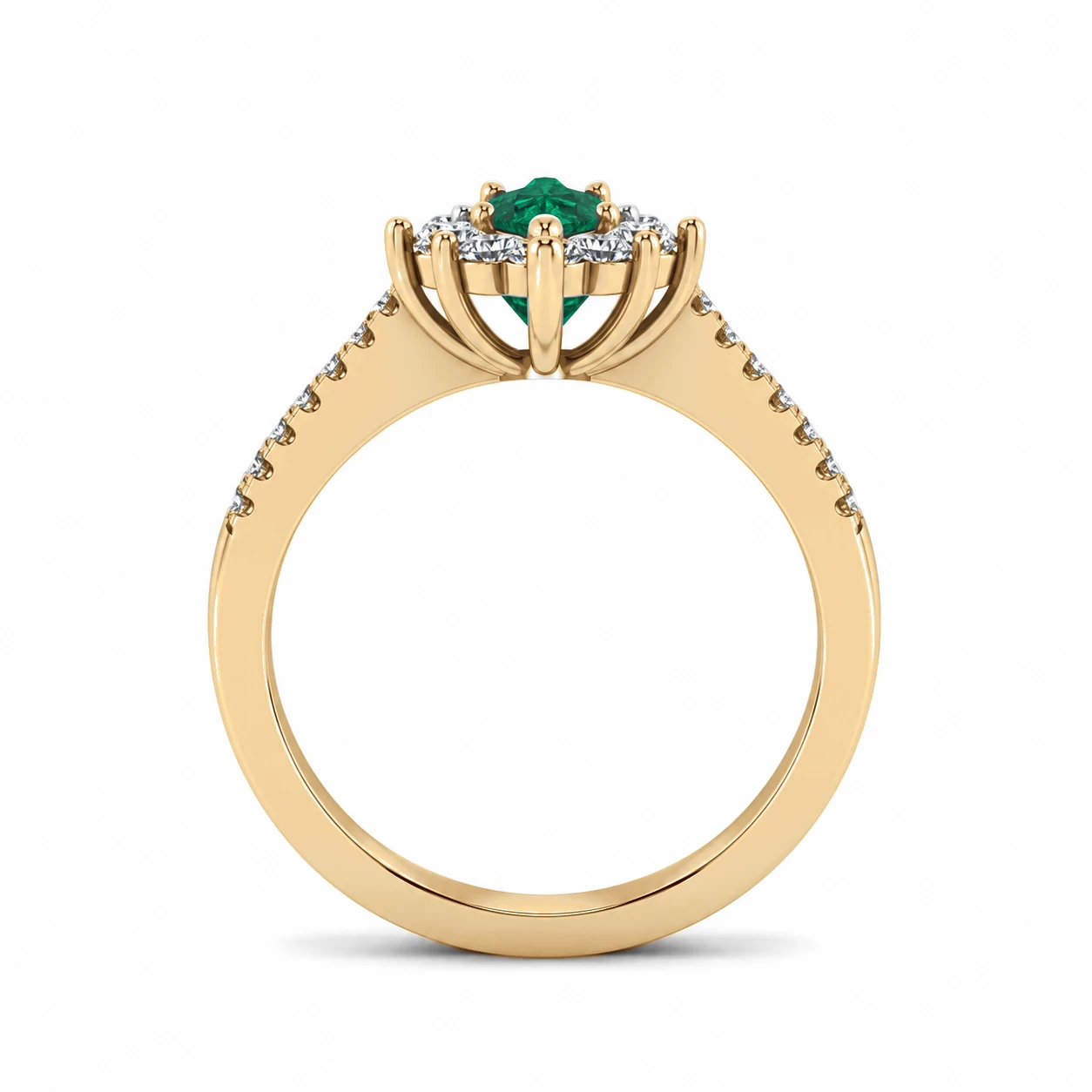 Bague Trône Radieux Pierre Précieuse poire 0,19 ct — vue 8