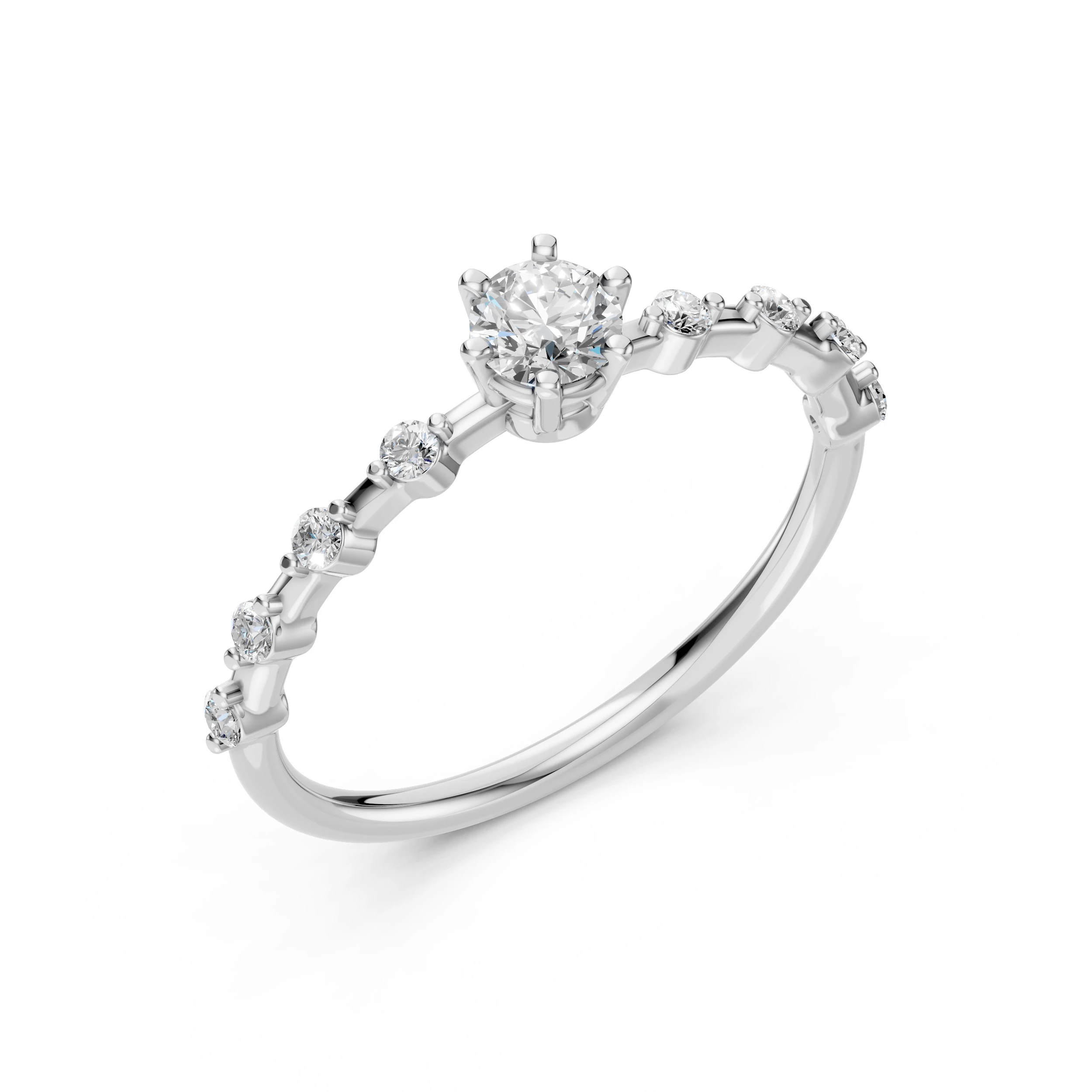 Bague Souvenir Lumineux Solitaire Éternité ronde 0,3 ct · 4,2 mm — vue 1