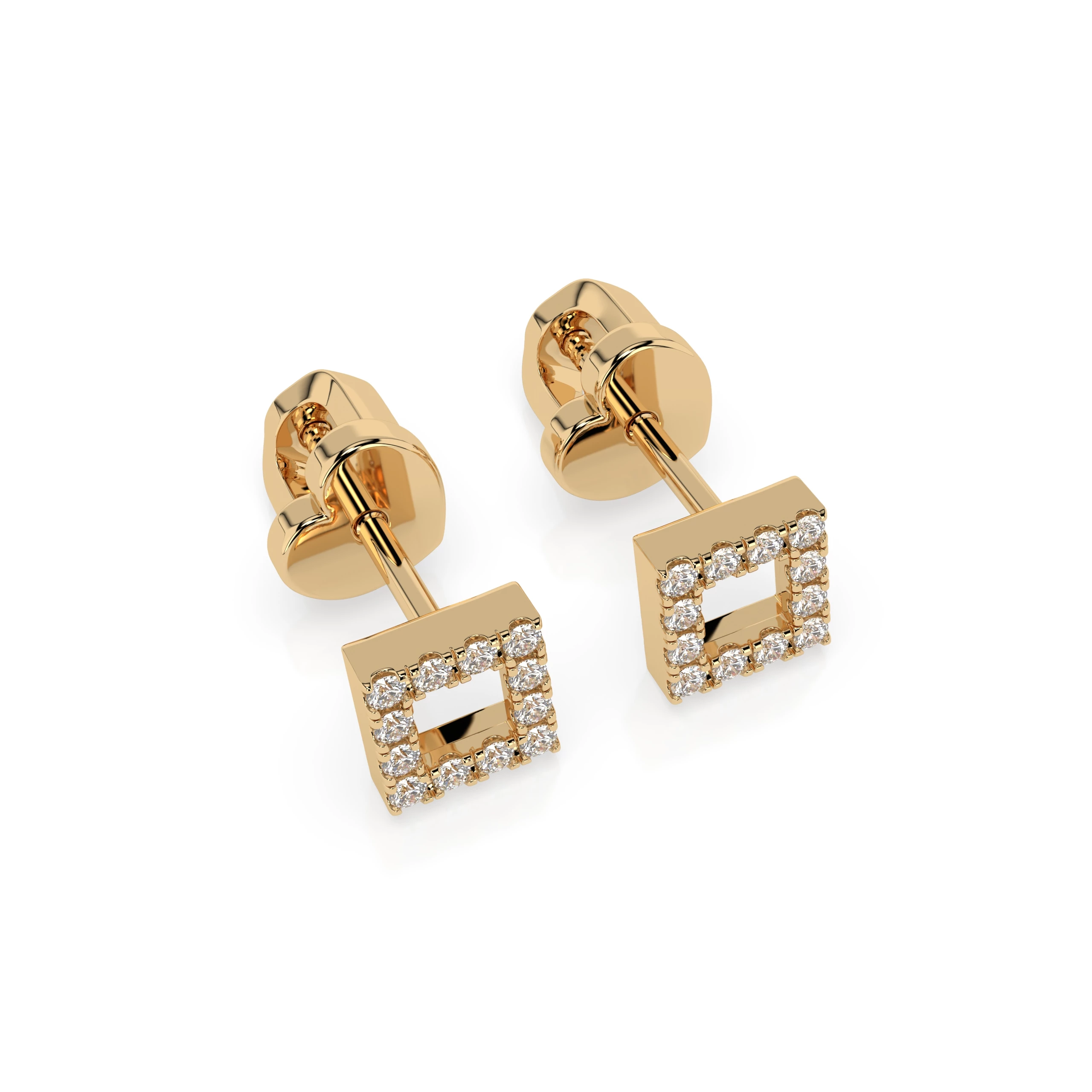 Boucles d'oreilles L'Âme Nocturne Minimalisme ronde 0,14 ct — vue 5