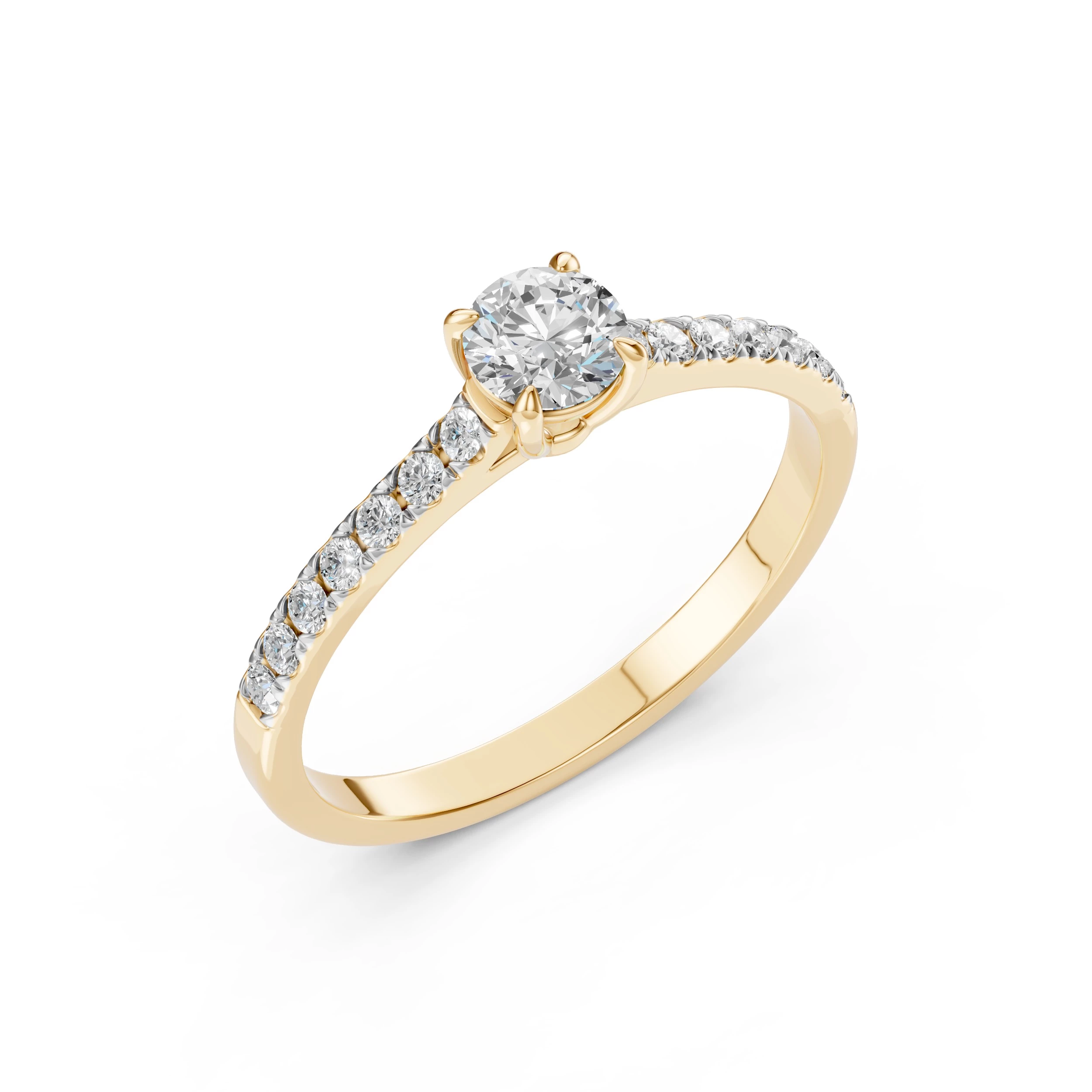 Bague Idylle Sacrée Solitaire Éternité ronde 0,5 ct · 5,1 mm — vue 4