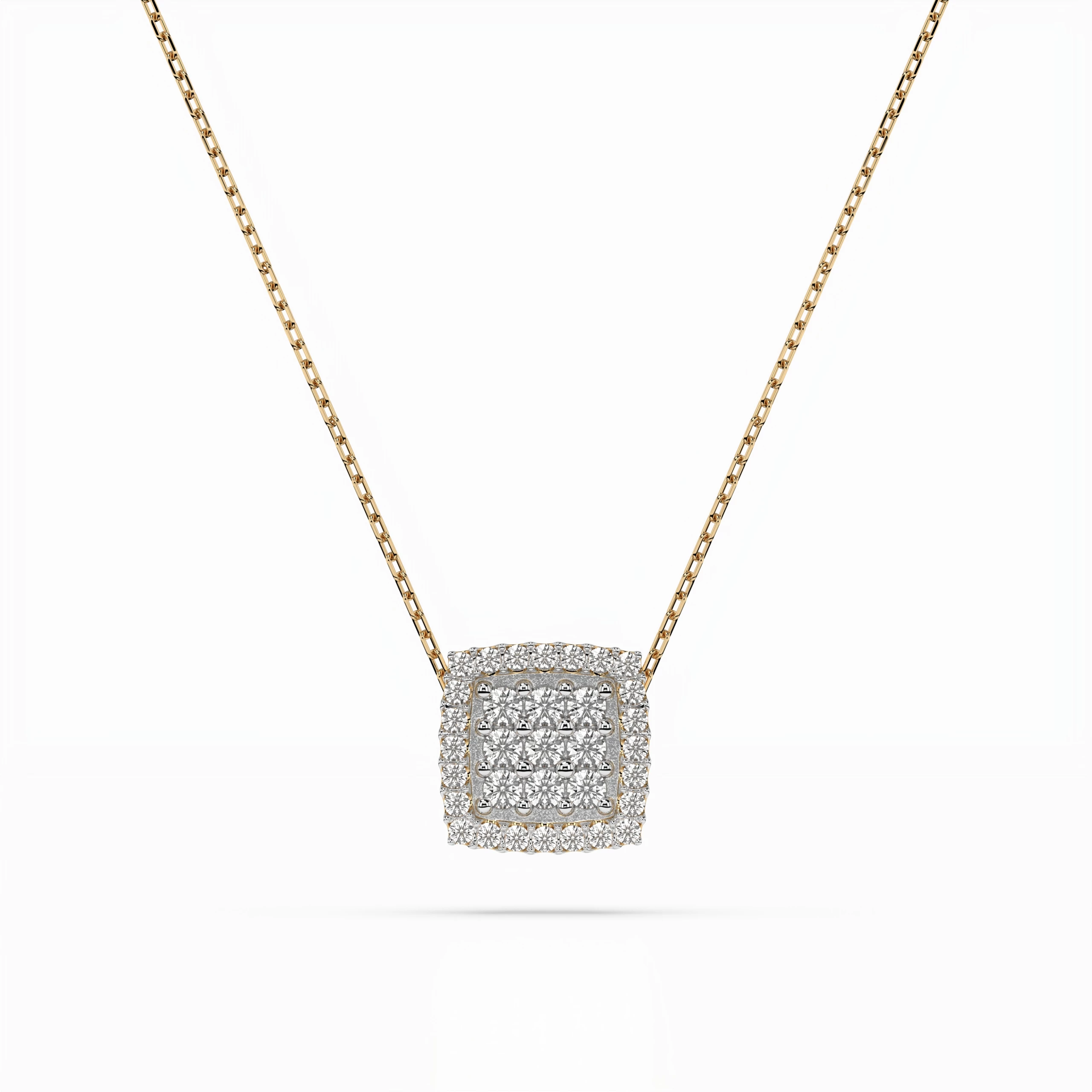Collier Aurore Éternelle Illusion ronde 0,12 ct — vue 4