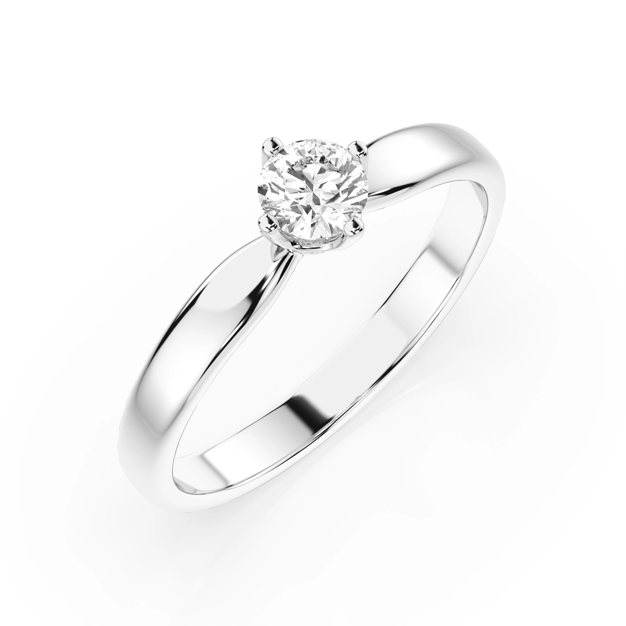 Bague Duchesse Éternelle Solitaire ronde 0,25 ct · 4,0 mm — vue 1