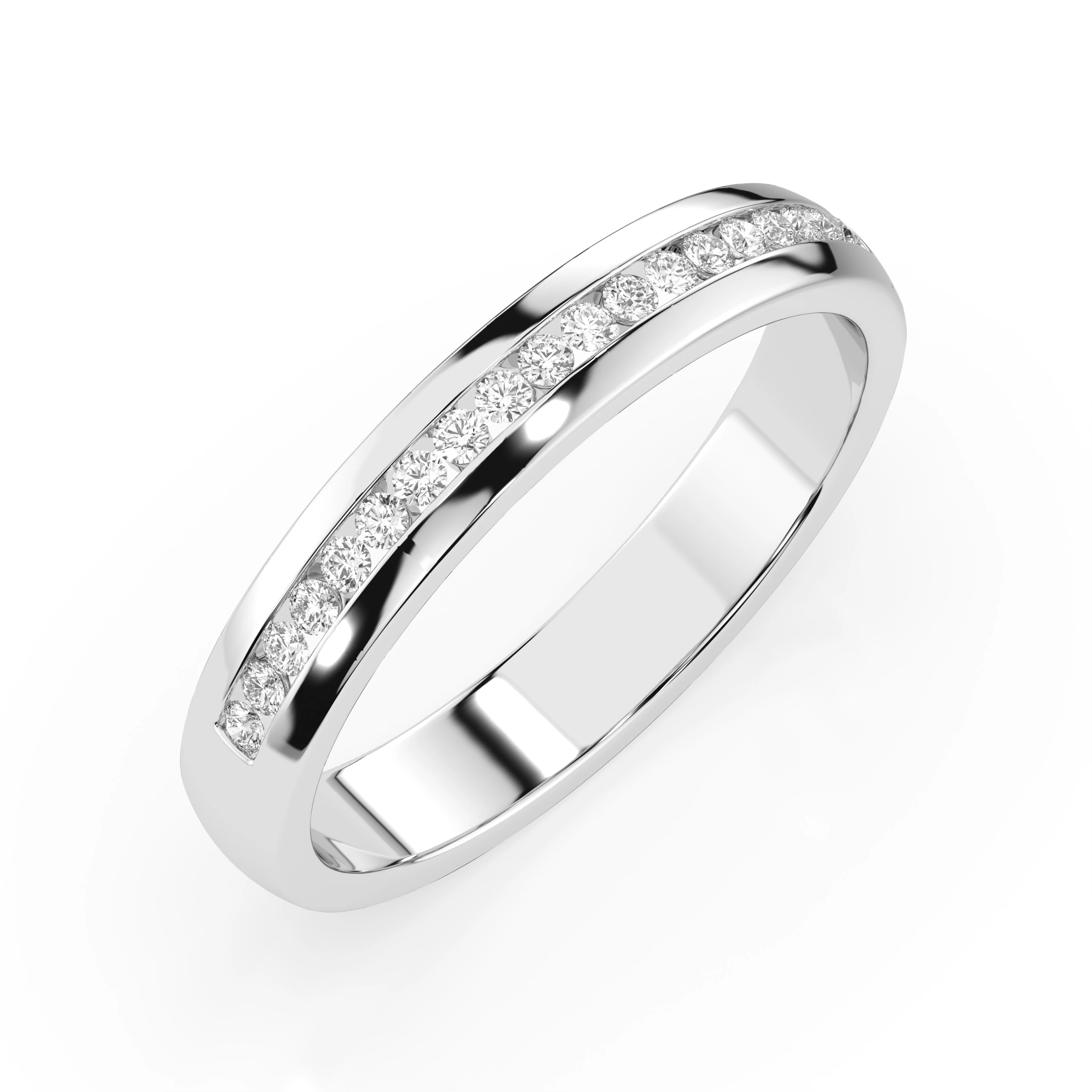 Bague Romance Délicate Éternité ronde 0,15 ct — vue 1