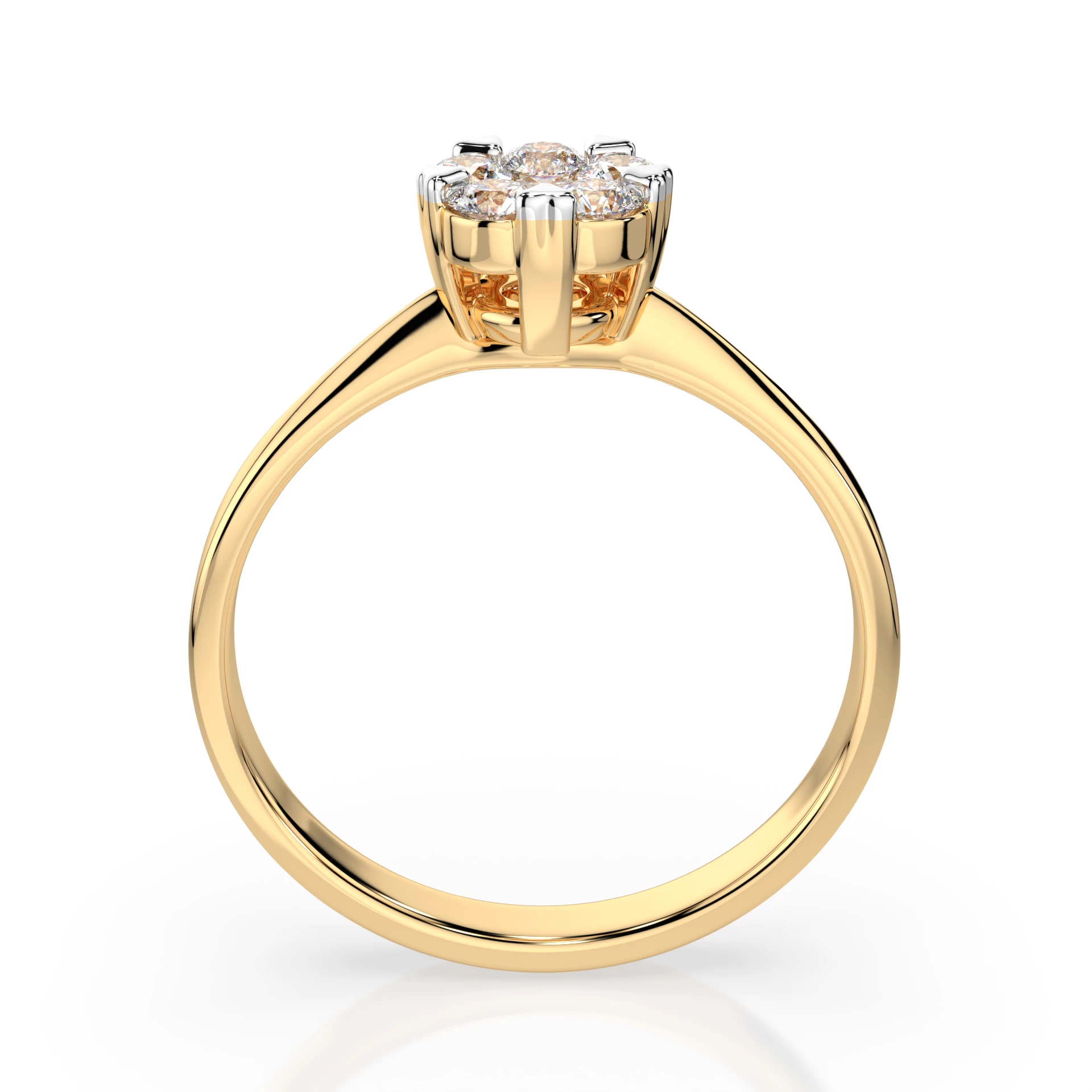 Bague Astre Royal Illusion ronde 0,1 ct — vue 5
