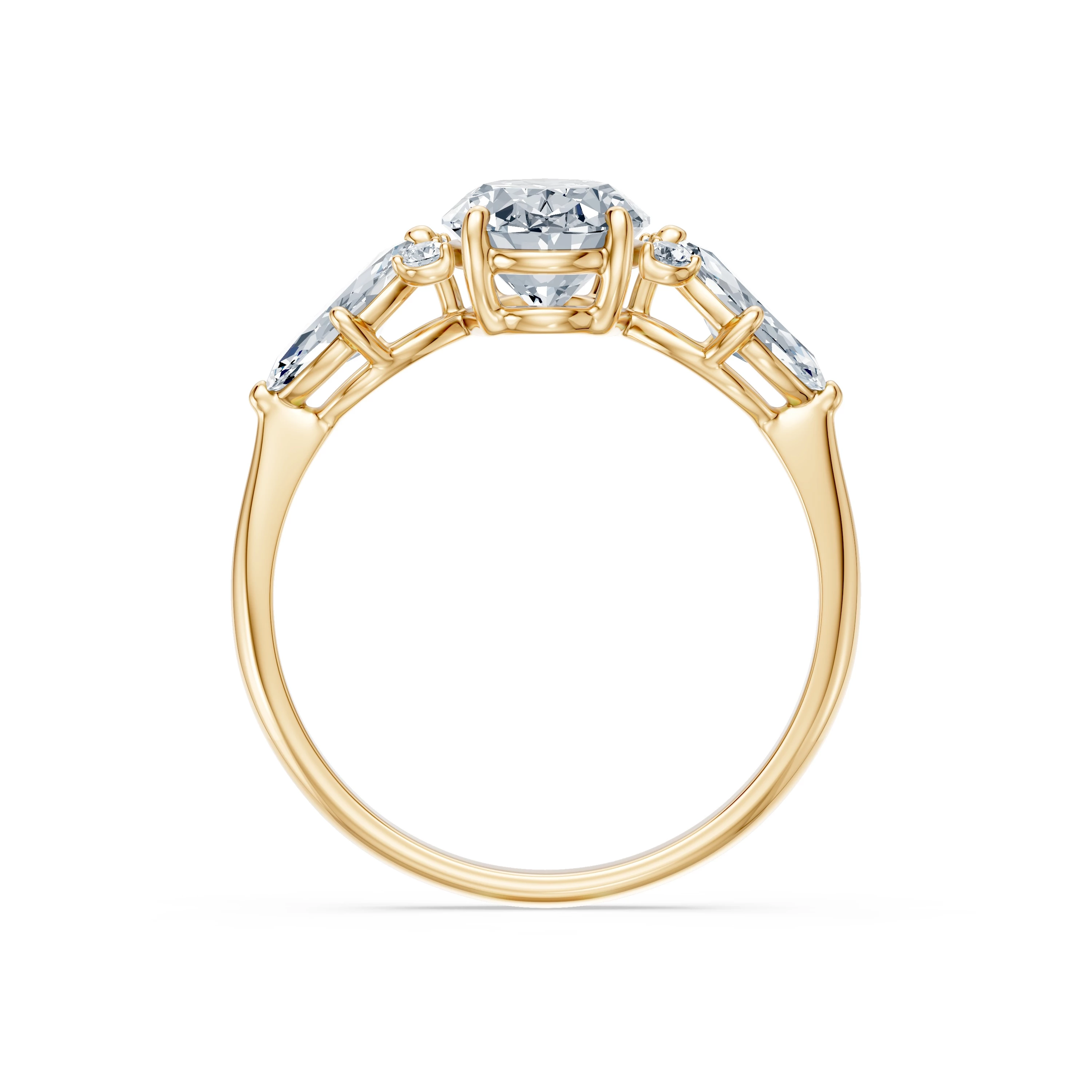 Bague Amour Précieux Solitaire Éternité ovale 1,5 ct · 1,5 mm — vue 5