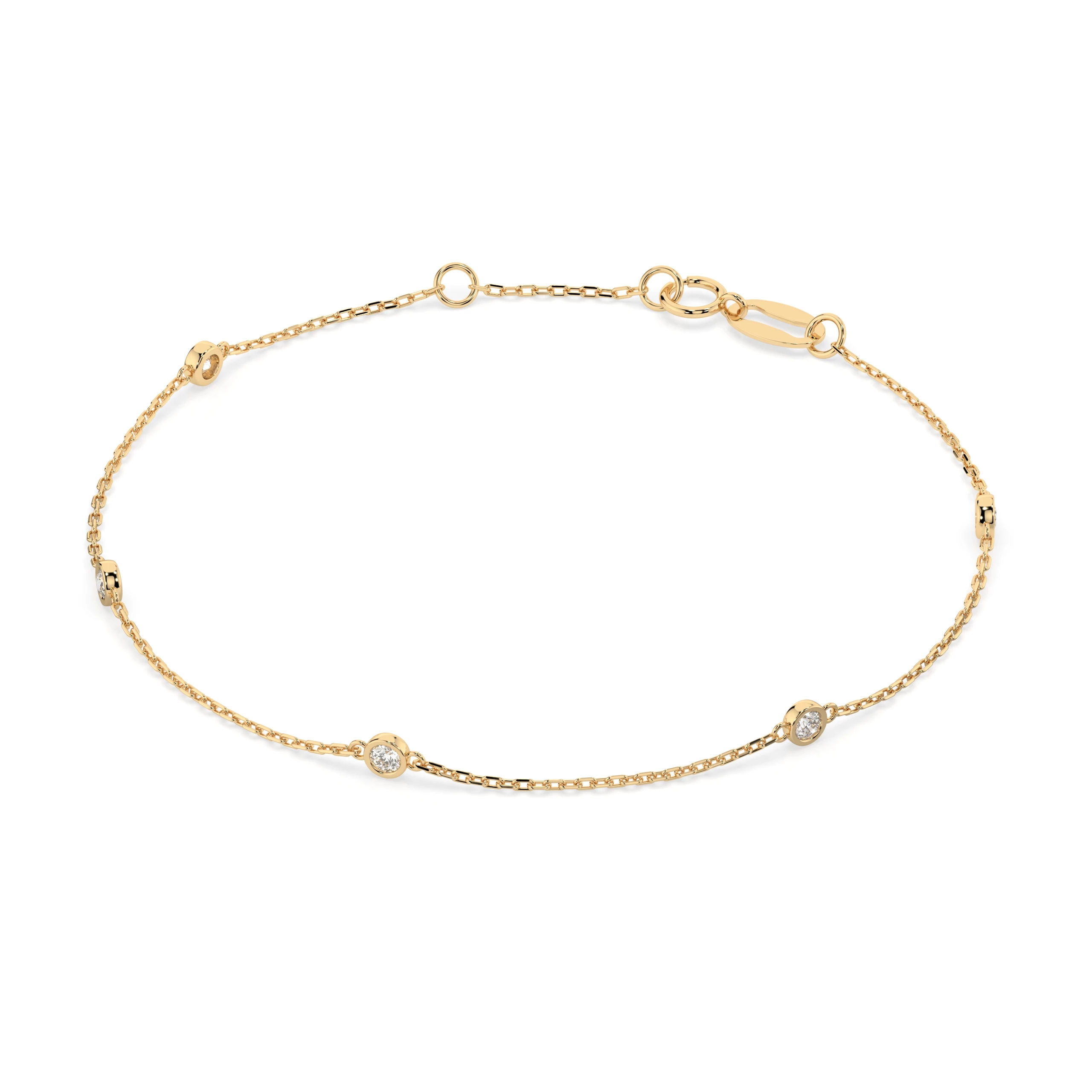 Bracelet Aube Nocturne Minimalisme ronde 0,14 ct — vue 6