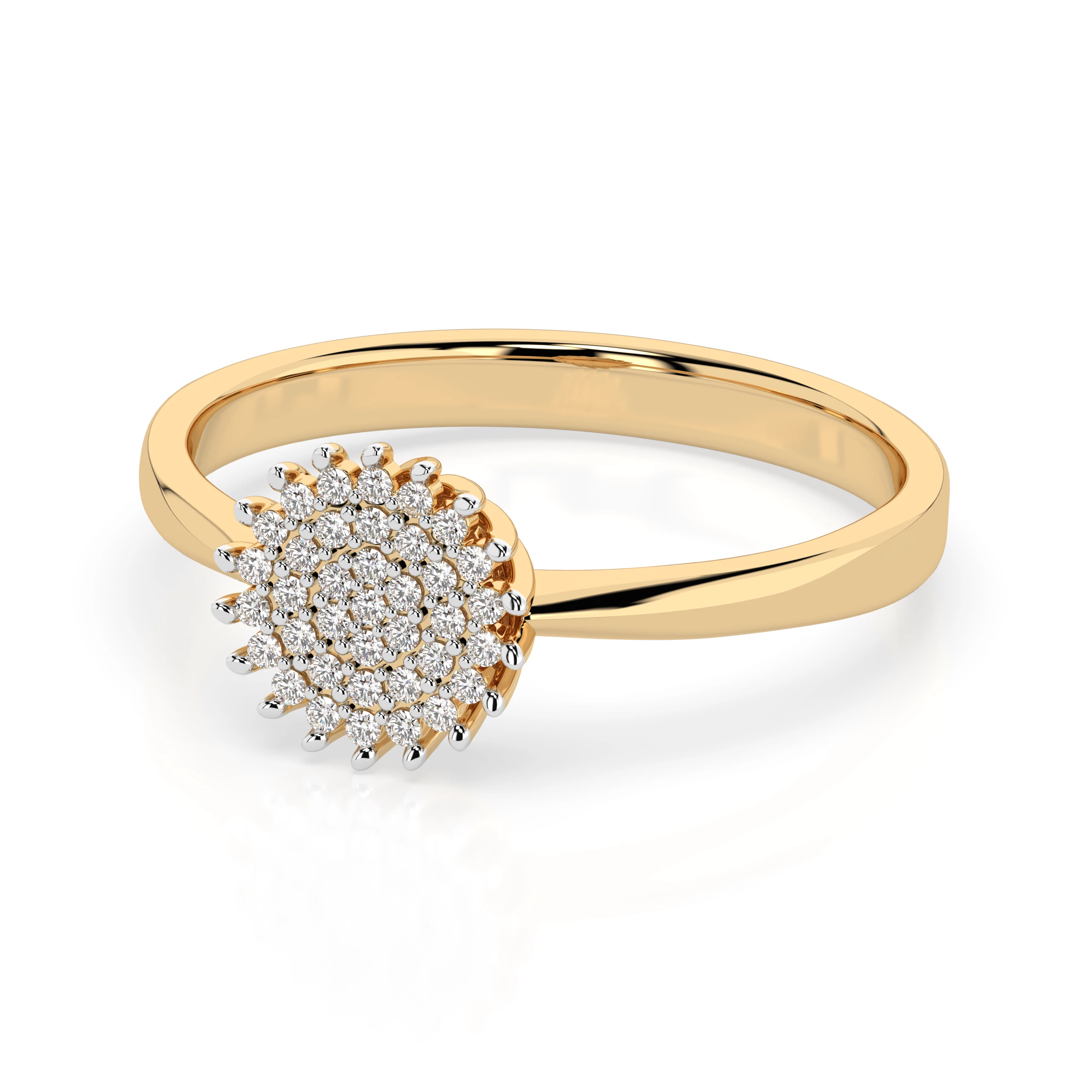 Bague Rosée Sacrée Illusion ronde 0,15 ct — vue 6