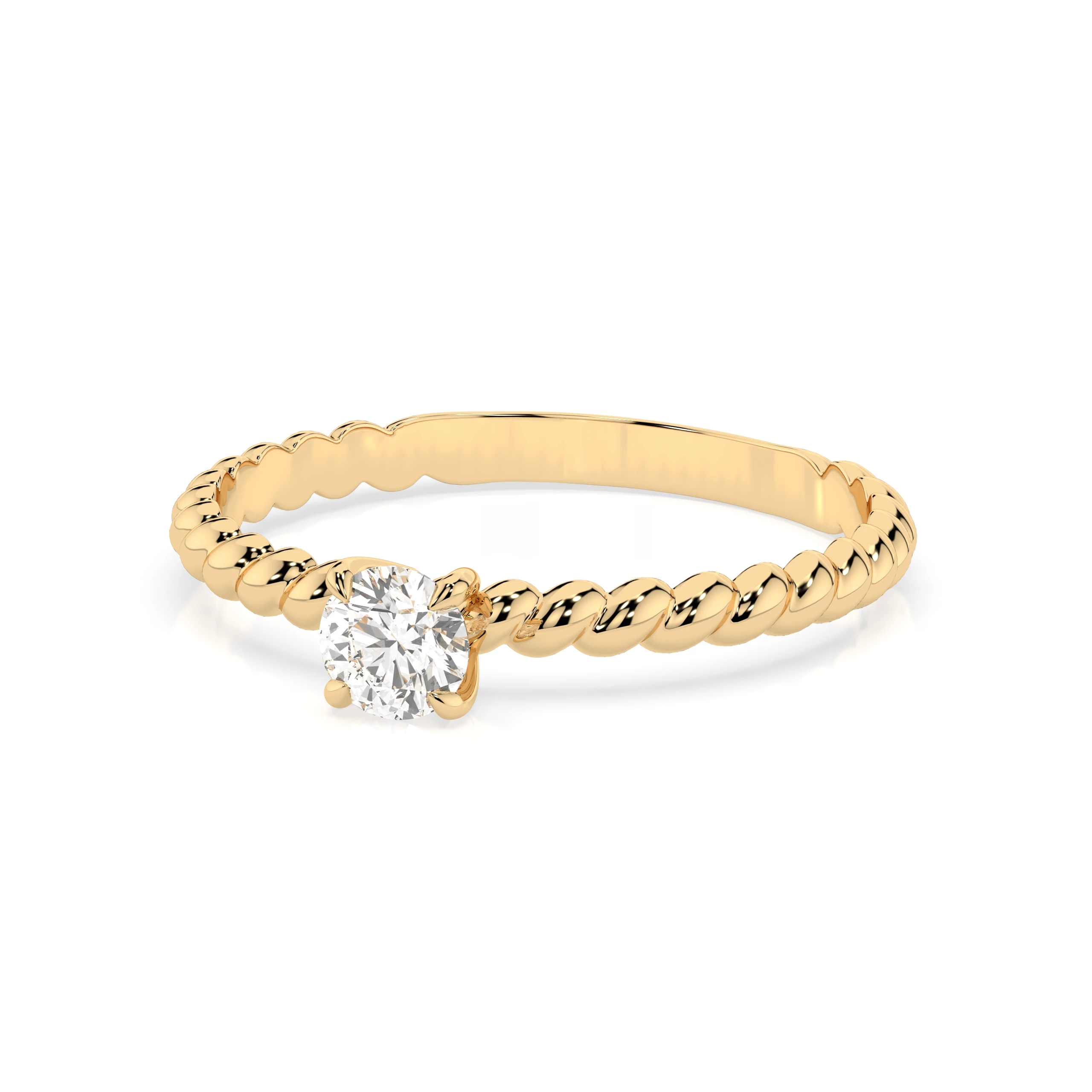 Bague Privilège Précieux Solitaire ronde 0,3 ct · 4,2 mm — vue 6
