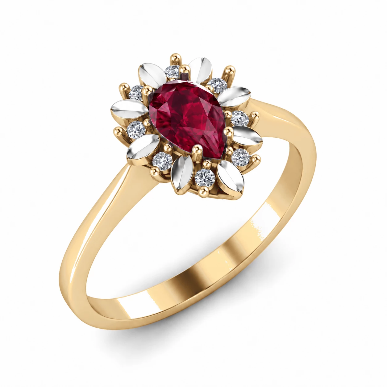 Bague Murmure Divin Pierre Précieuse poire 0,5 ct — vue 7