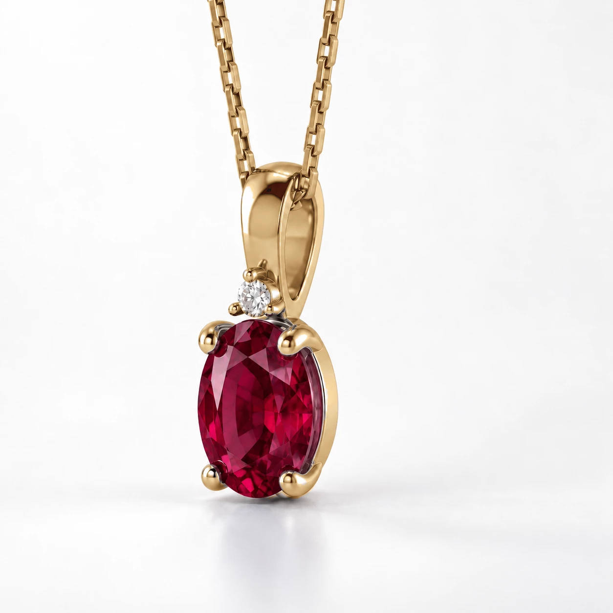 Collier Rêverie Éblouissante Pierre Précieuse ovale 0,92 ct — vue 9