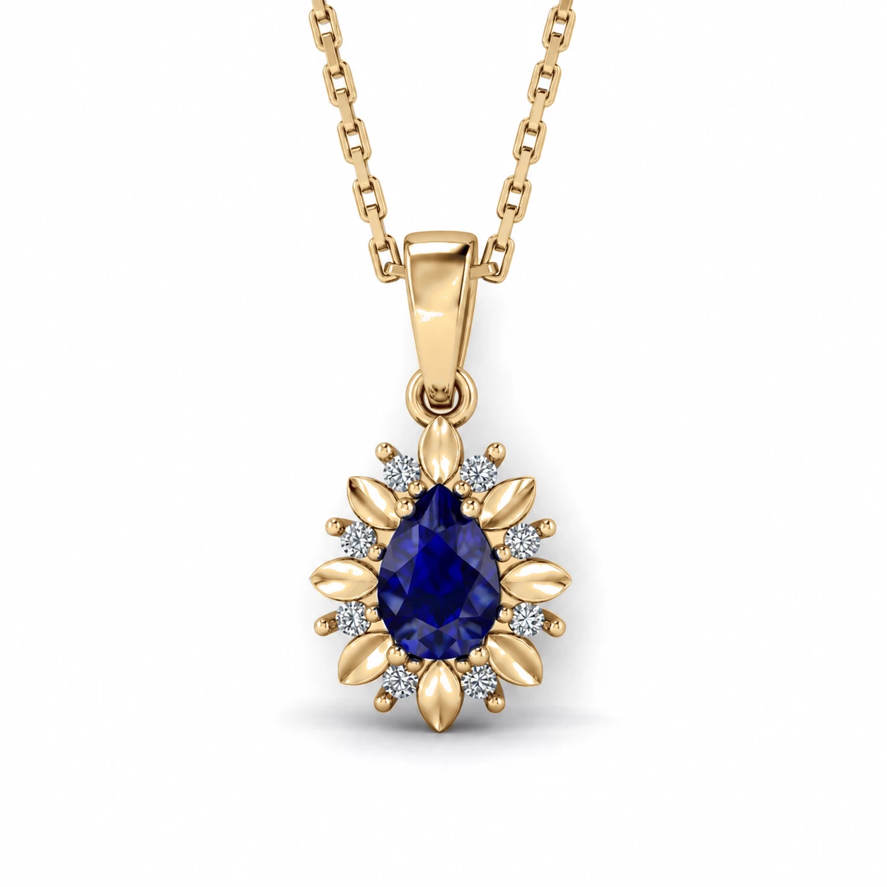 Collier Ciel Infini Pierre Précieuse poire 0,5 ct — vue 9
