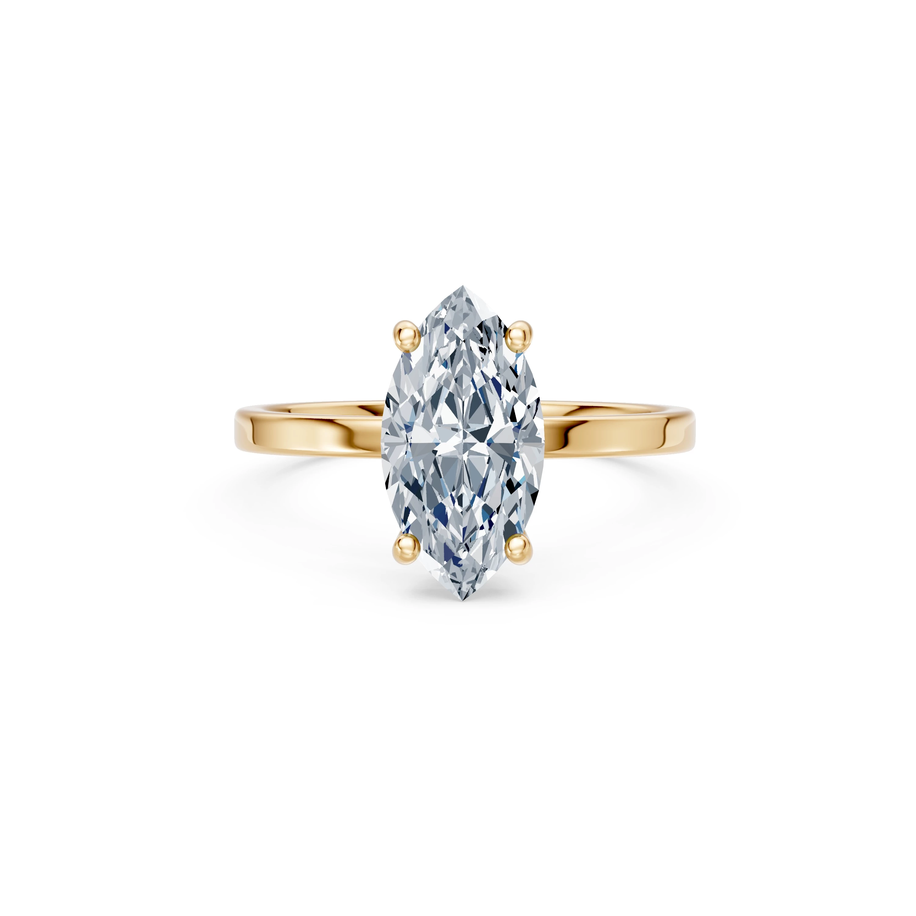 Bague Excellence Unique Solitaire marquise 2 ct · 2,0 mm — vue 6