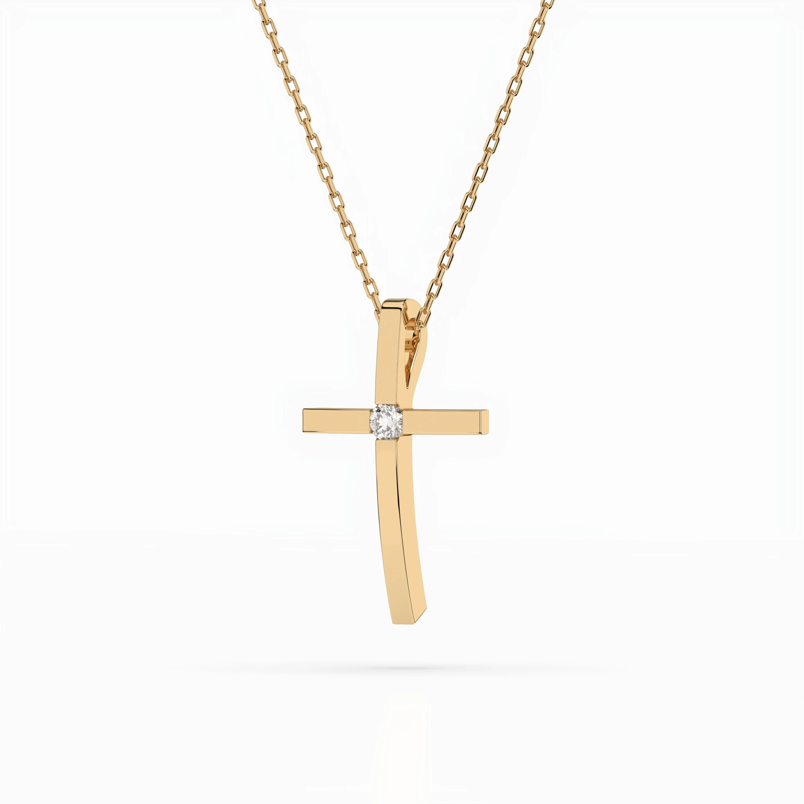 Collier Reflet Royal Minimalisme ronde 0,03 ct — vue 5