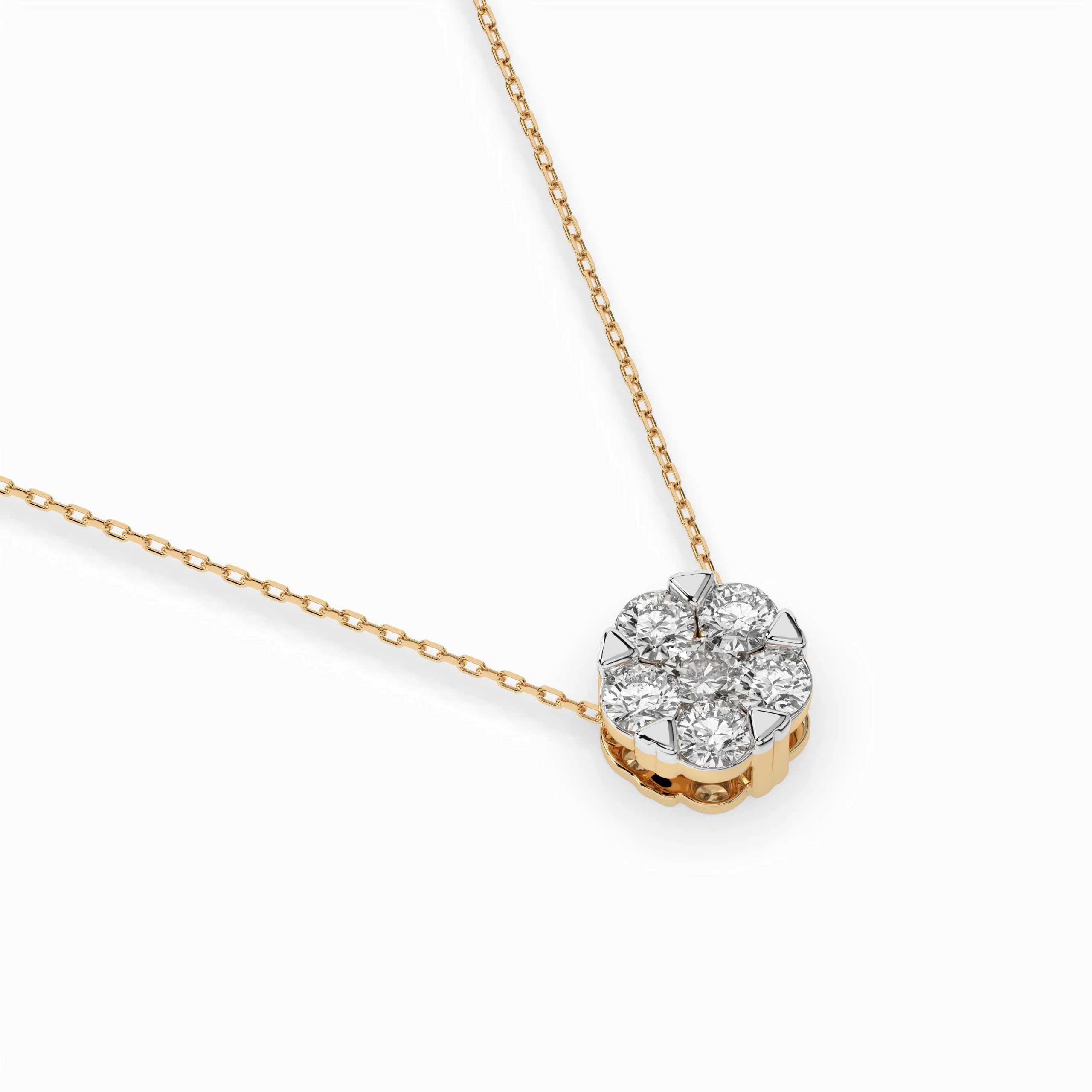 Collier Zénith Lumineux Illusion ronde 0,15 ct — vue 6