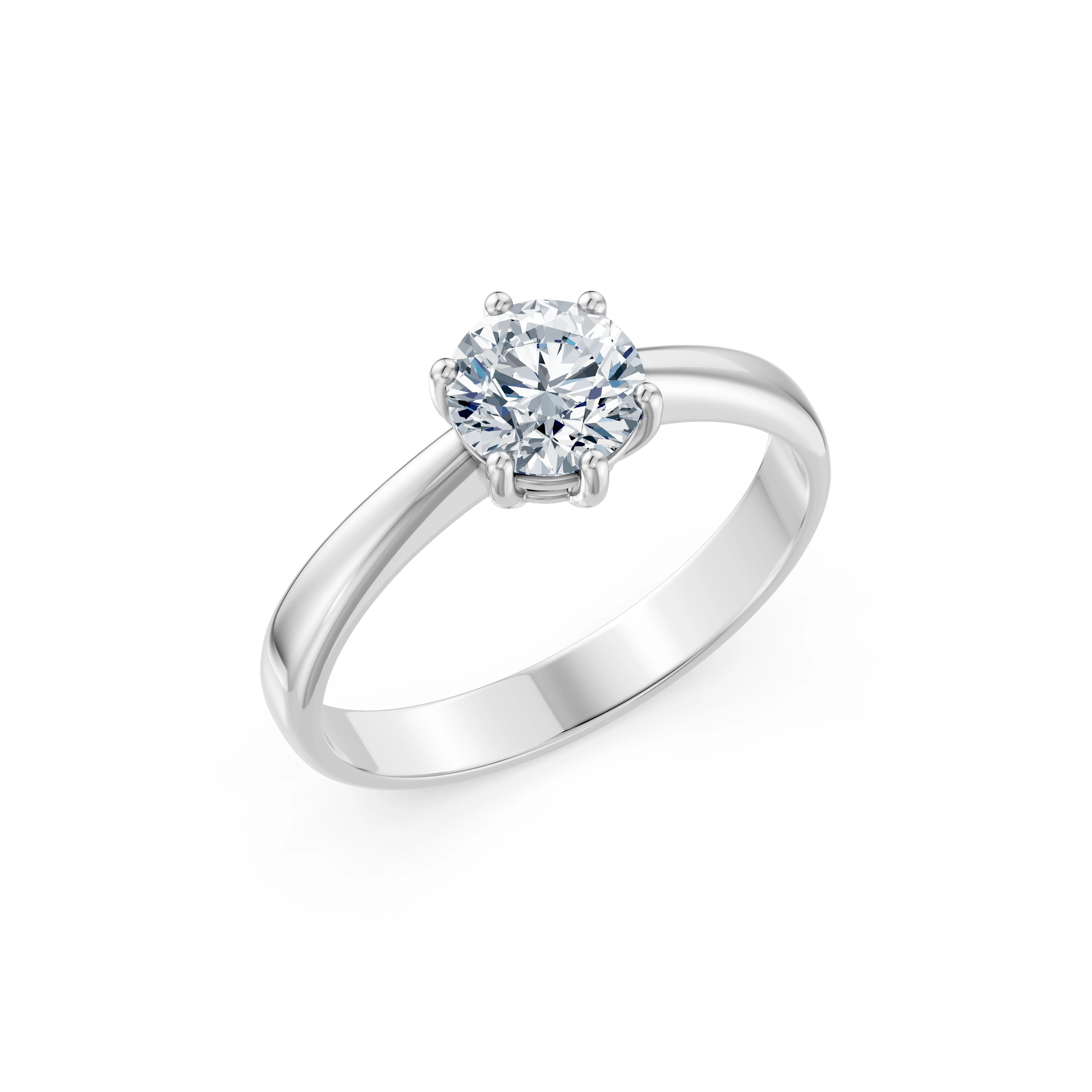 Bague L'Éternelle Solitaire ronde 1 ct · 6,5 mm — vue 1
