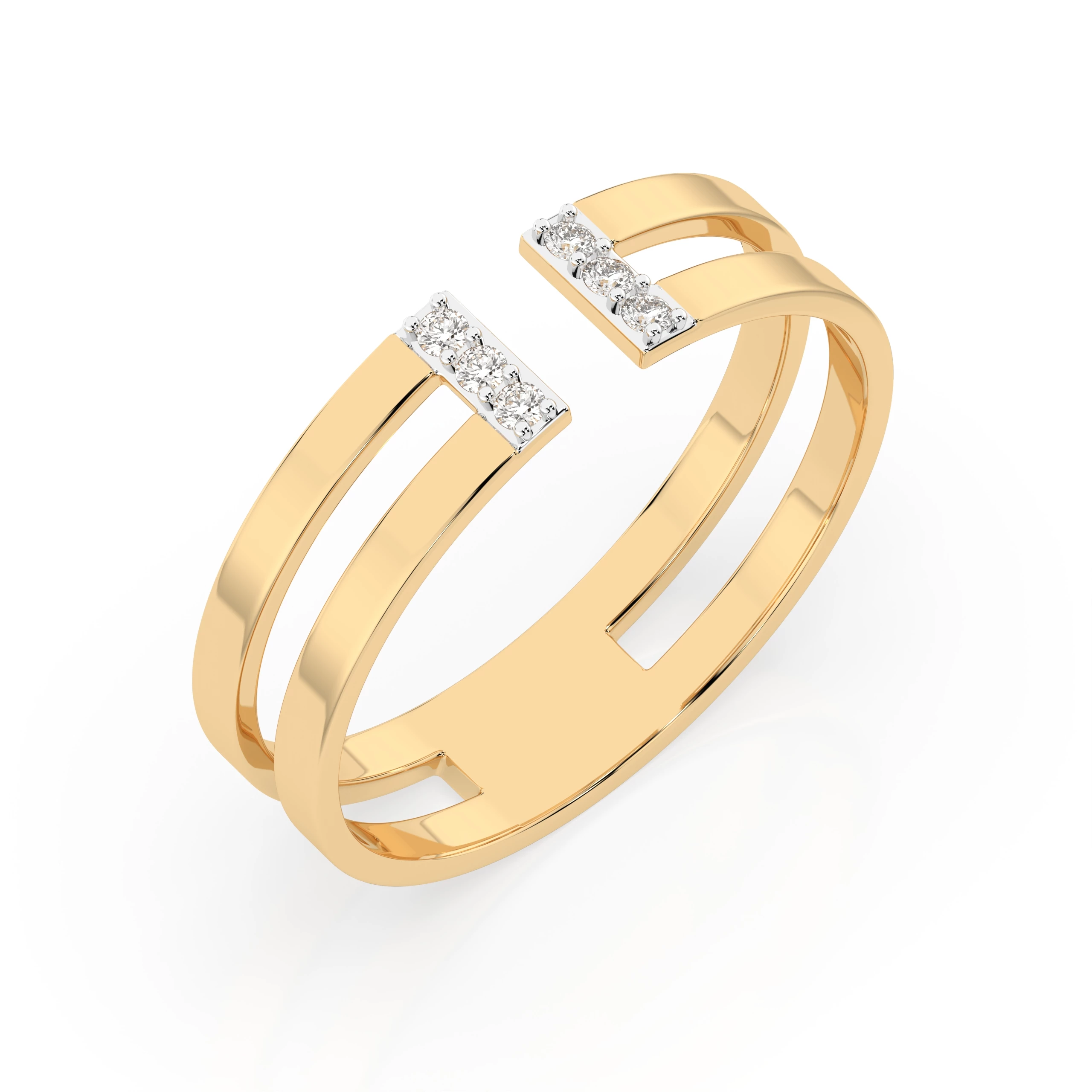 Bague L'Incomparable Minimalisme ronde 0,06 ct — vue 4