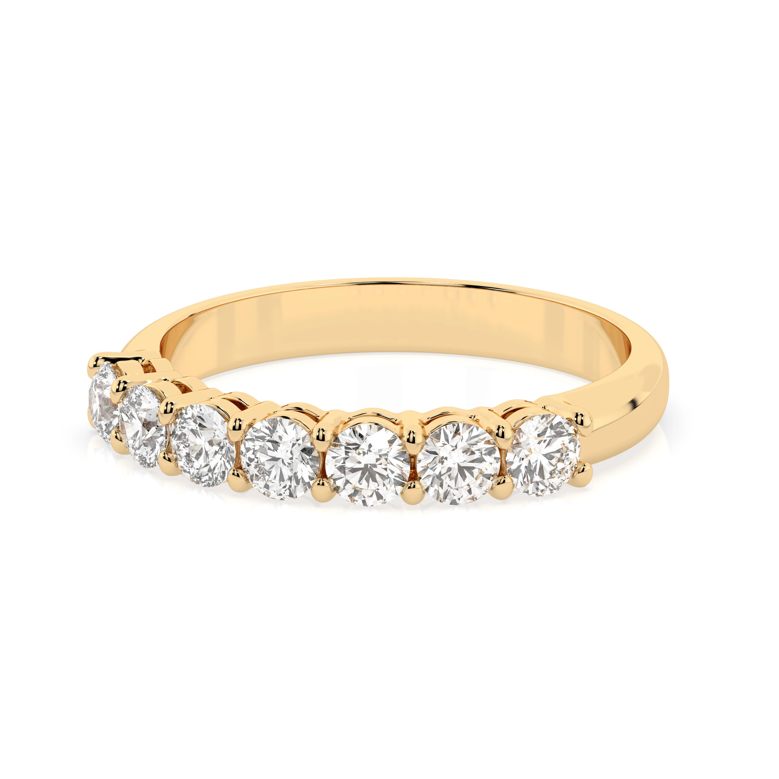 Bague Flamme Lumineuse Éternité ronde 0,7 ct — vue 6
