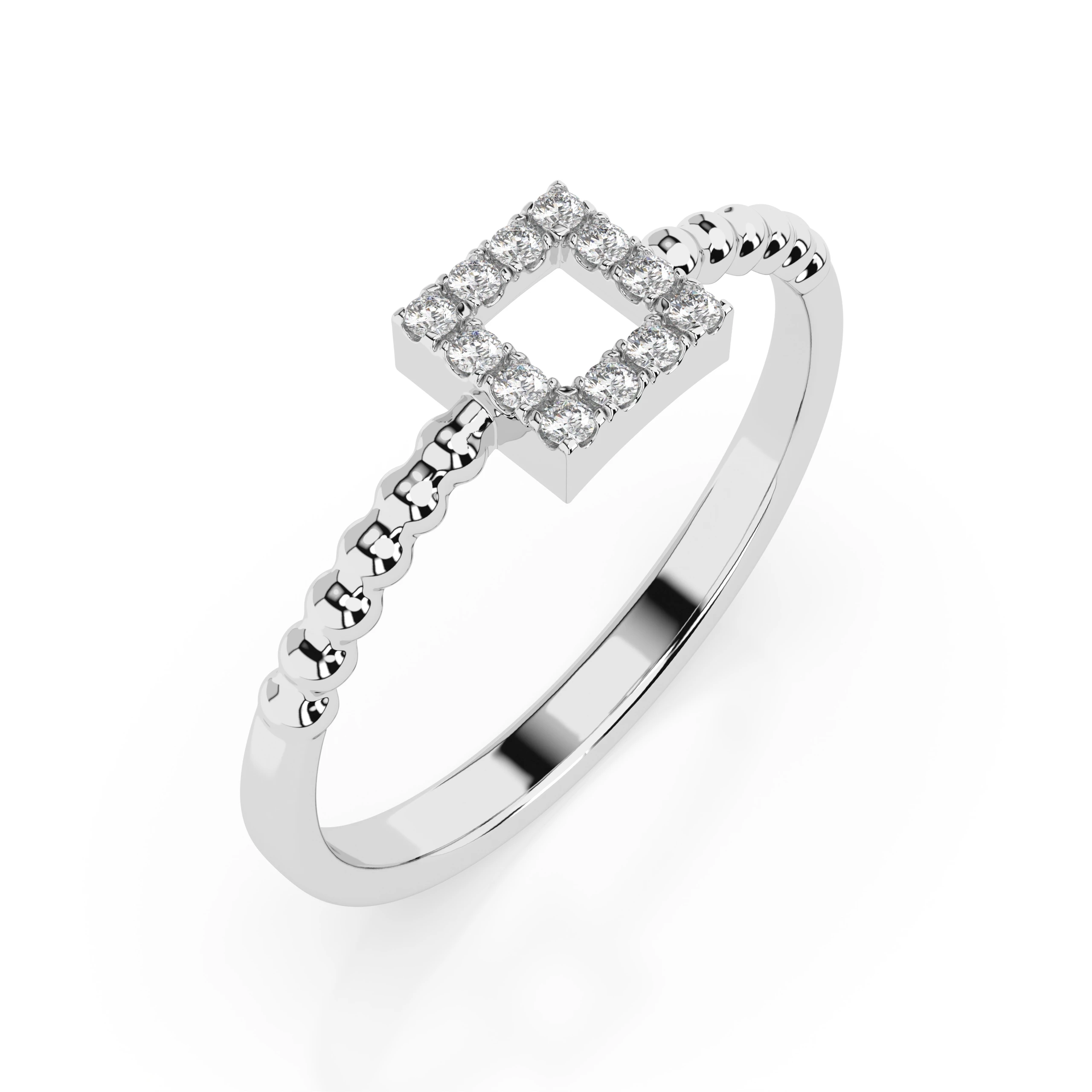 Bague L'Héritage Minimalisme ronde 0,07 ct — vue 1