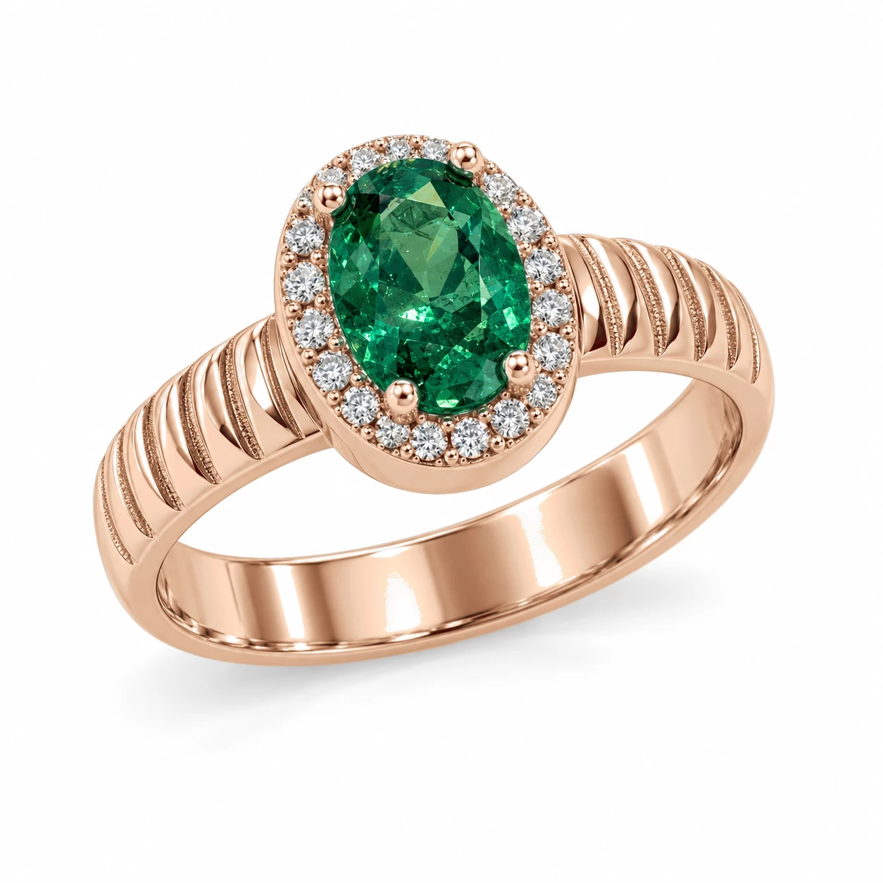 Bague Duchesse Somptueuse Pierre Précieuse ovale 0,42 ct — vue 1