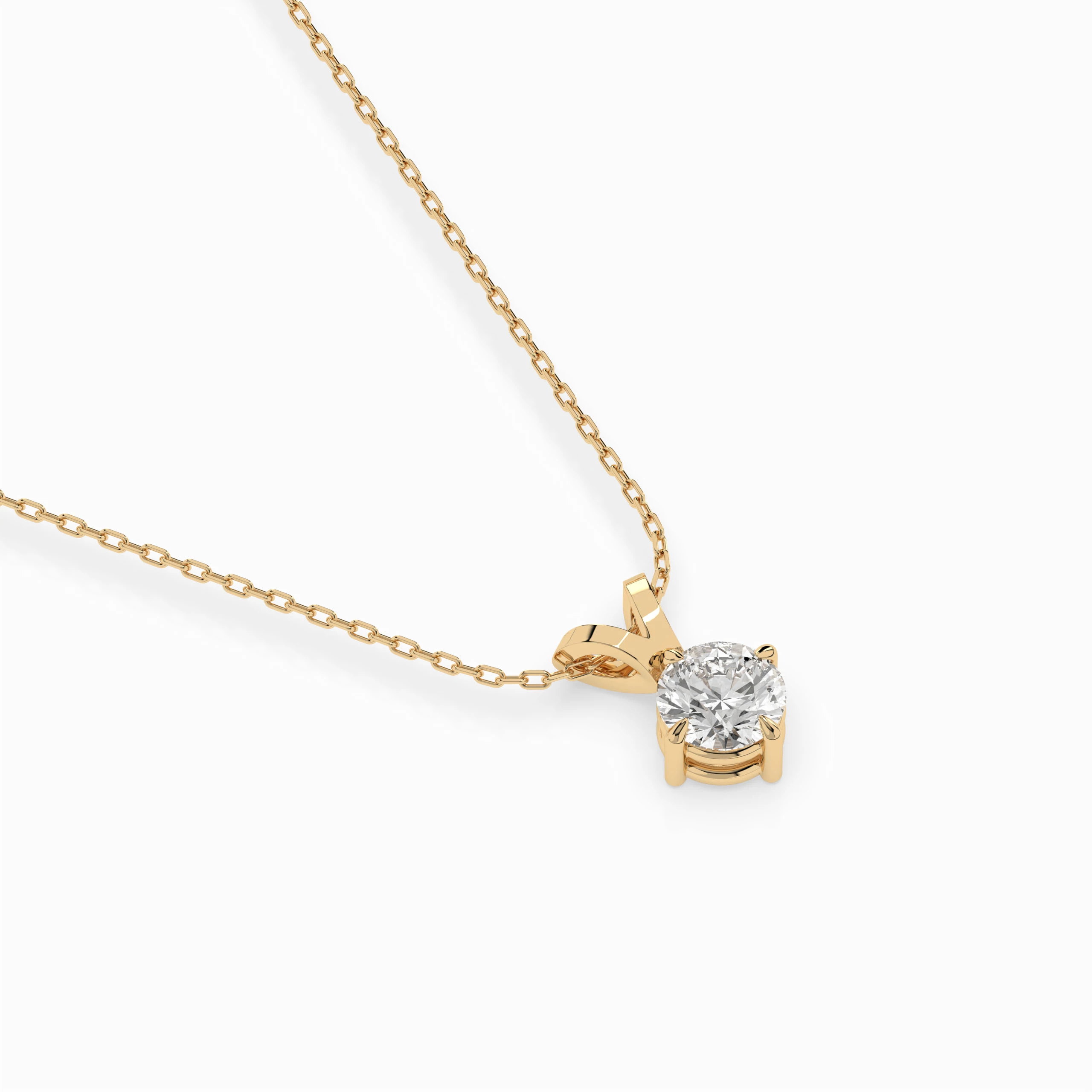 Collier Éclipse Étoilée Solitaire ronde 0,3 ct · 4,2 mm — vue 6