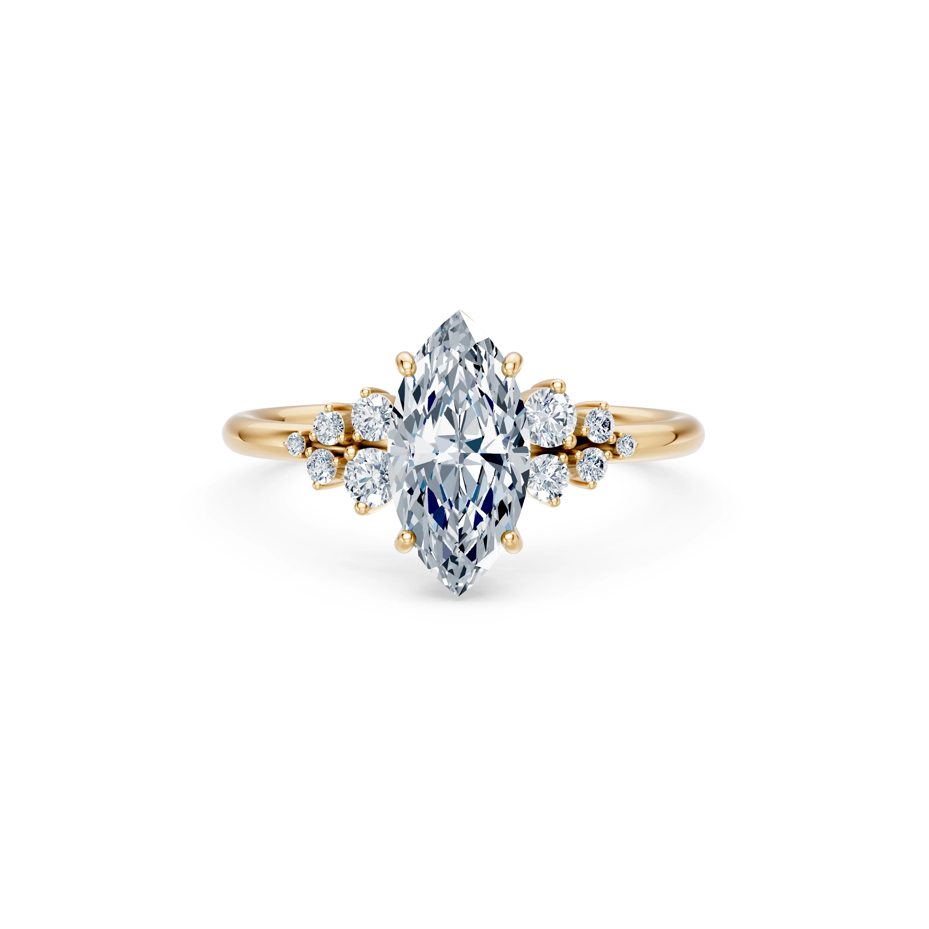 Bague Serment Radieux Solitaire Éternité marquise 1,5 ct · 1,5 mm — vue 6