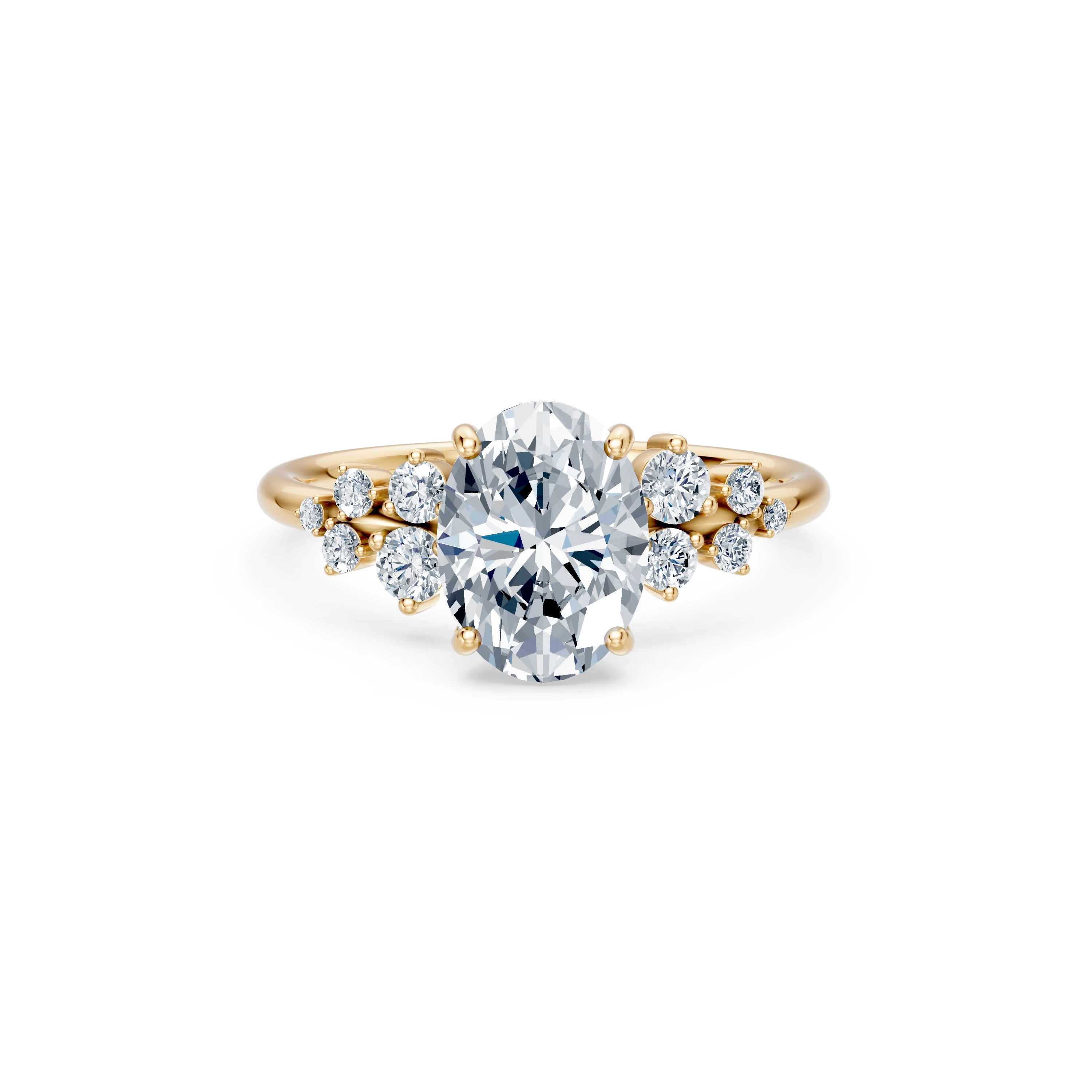 Bague Rêverie Précieuse Solitaire Éternité ovale 2 ct · 2,0 mm — vue 6