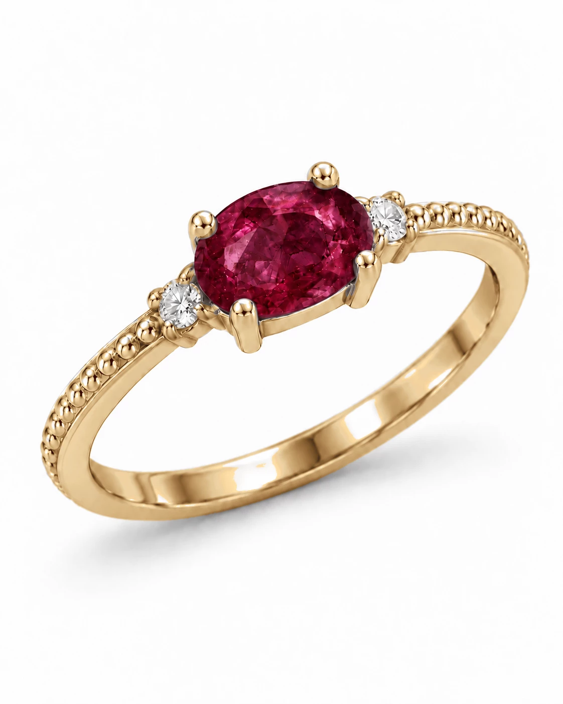 Bague Étreinte Éternelle Pierre Précieuse ovale 0,63 ct — vue 7