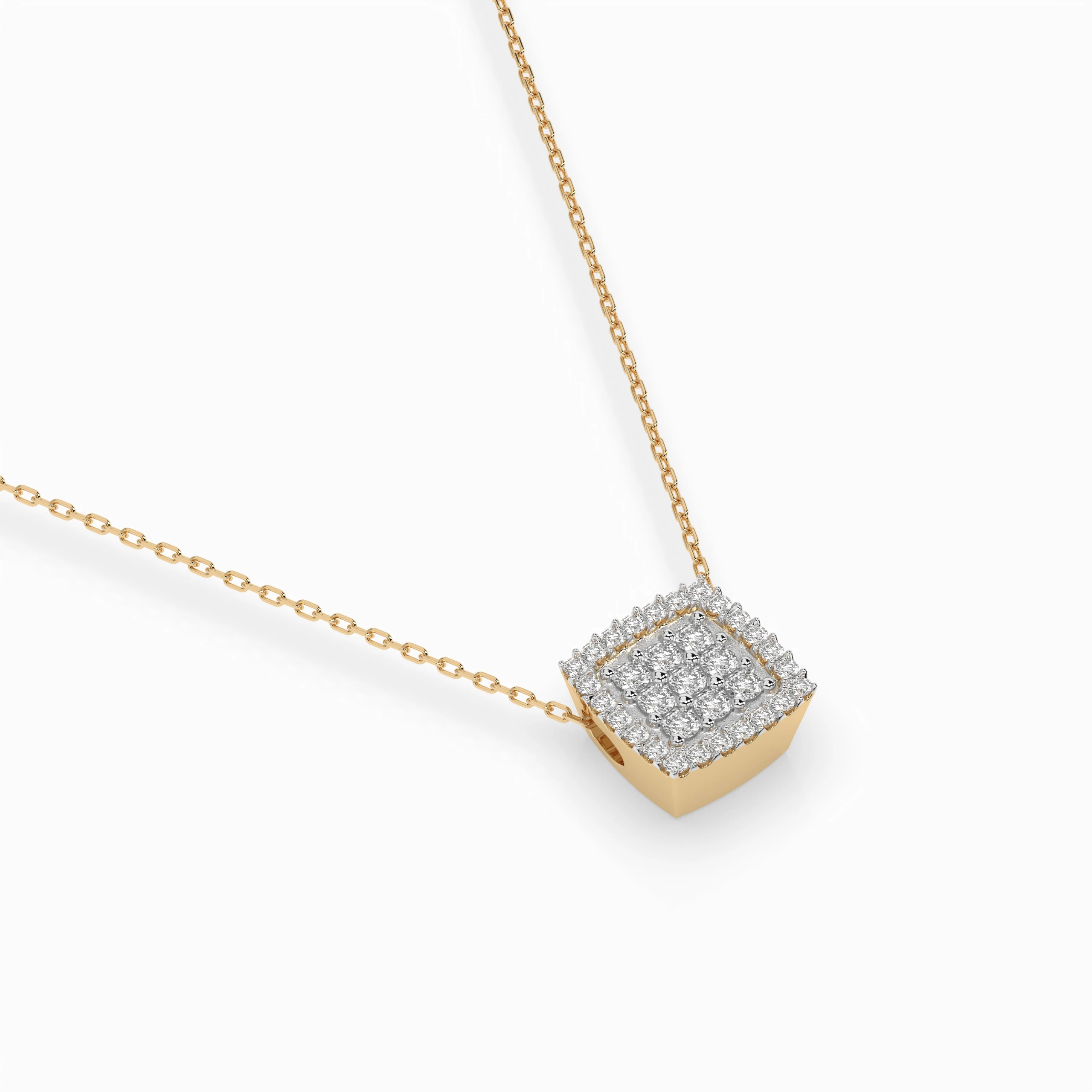 Collier Aurore Éternelle Illusion ronde 0,12 ct — vue 6