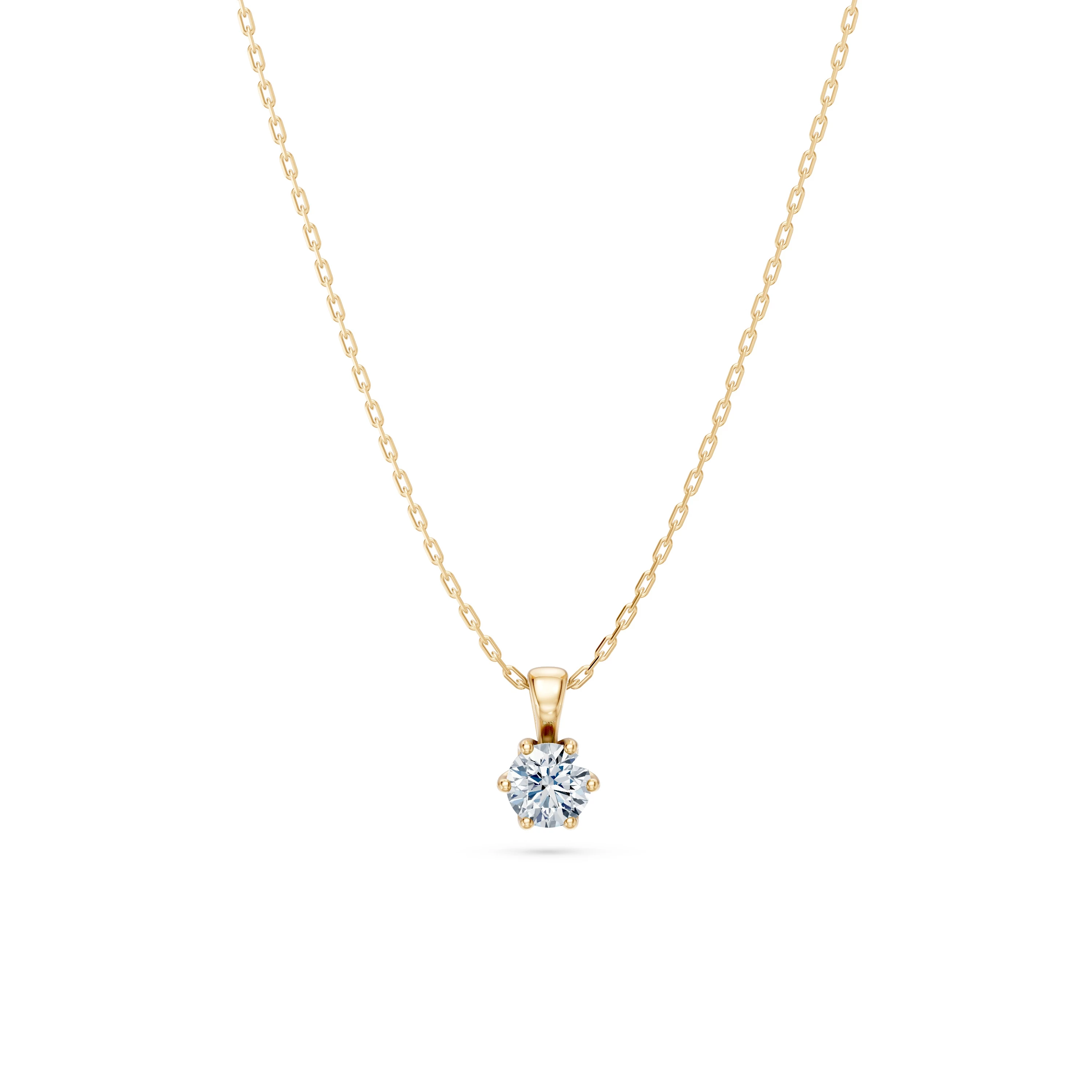 Collier Firmament Mystérieux Solitaire ronde 0,3 ct · 4,2 mm — vue 6